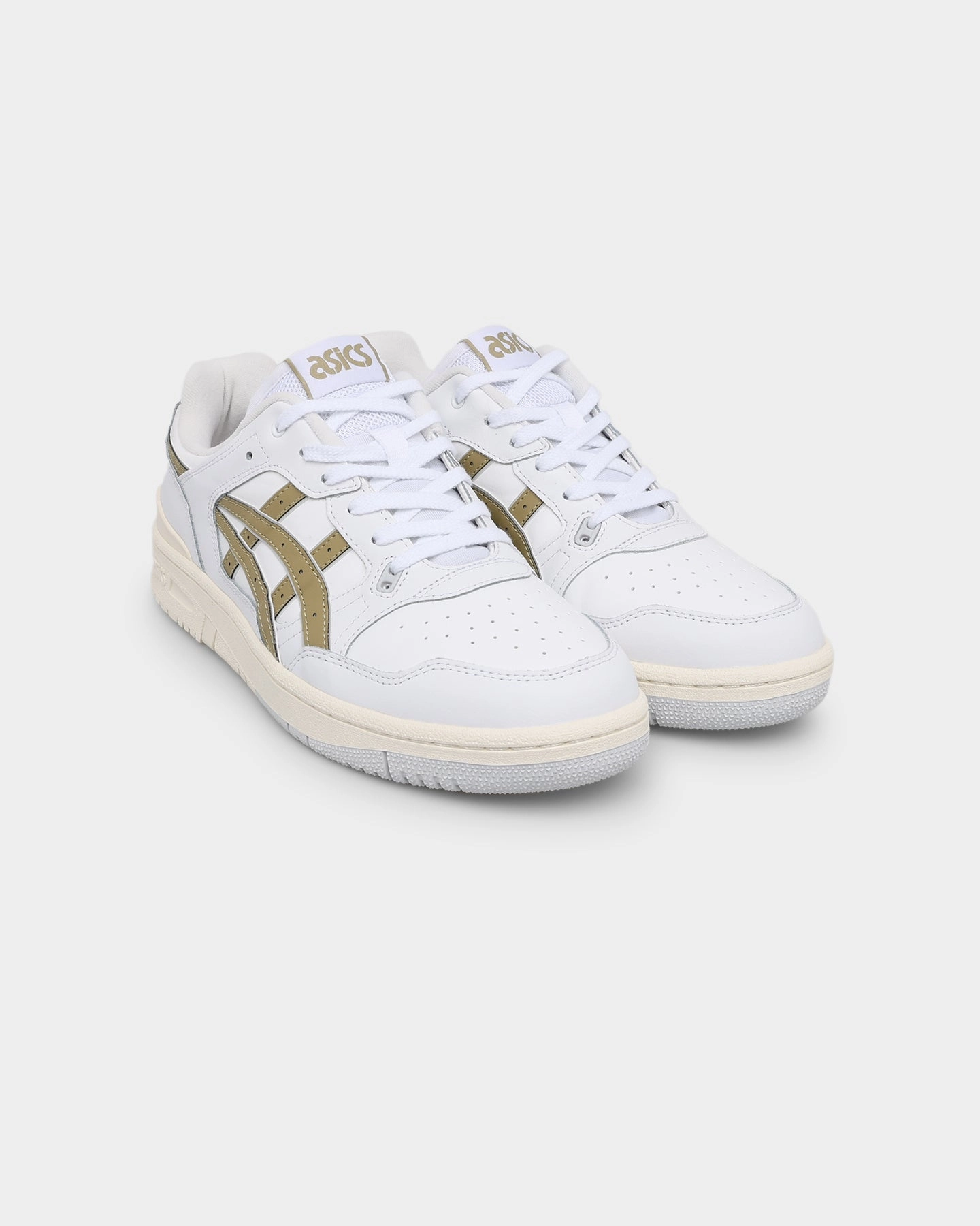 Asics EX89 White/Safari Khaki Court Shoes Asics