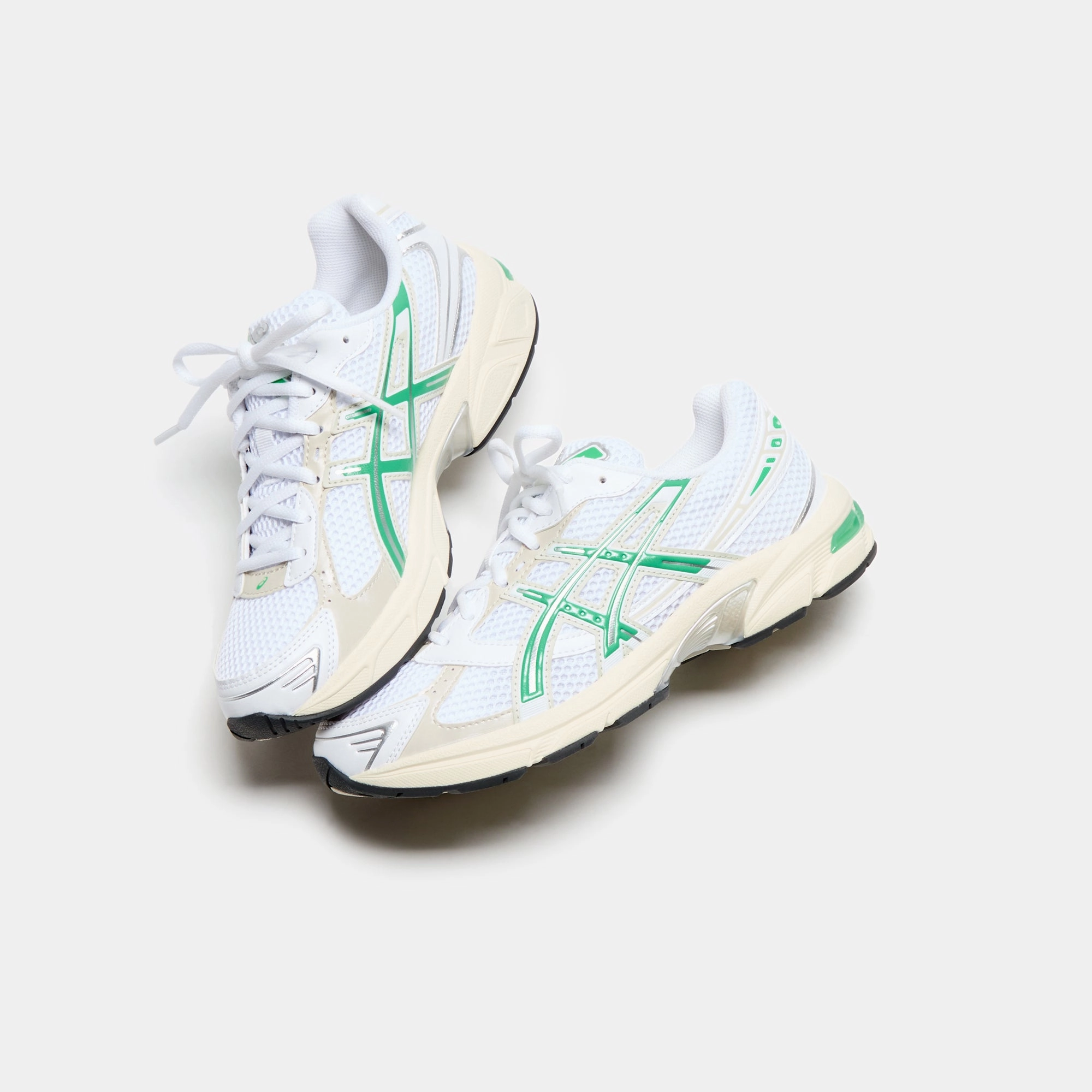 ASICS Gel-1130  - White / Malachite Green Asics Aggressors Wrestling Shoes