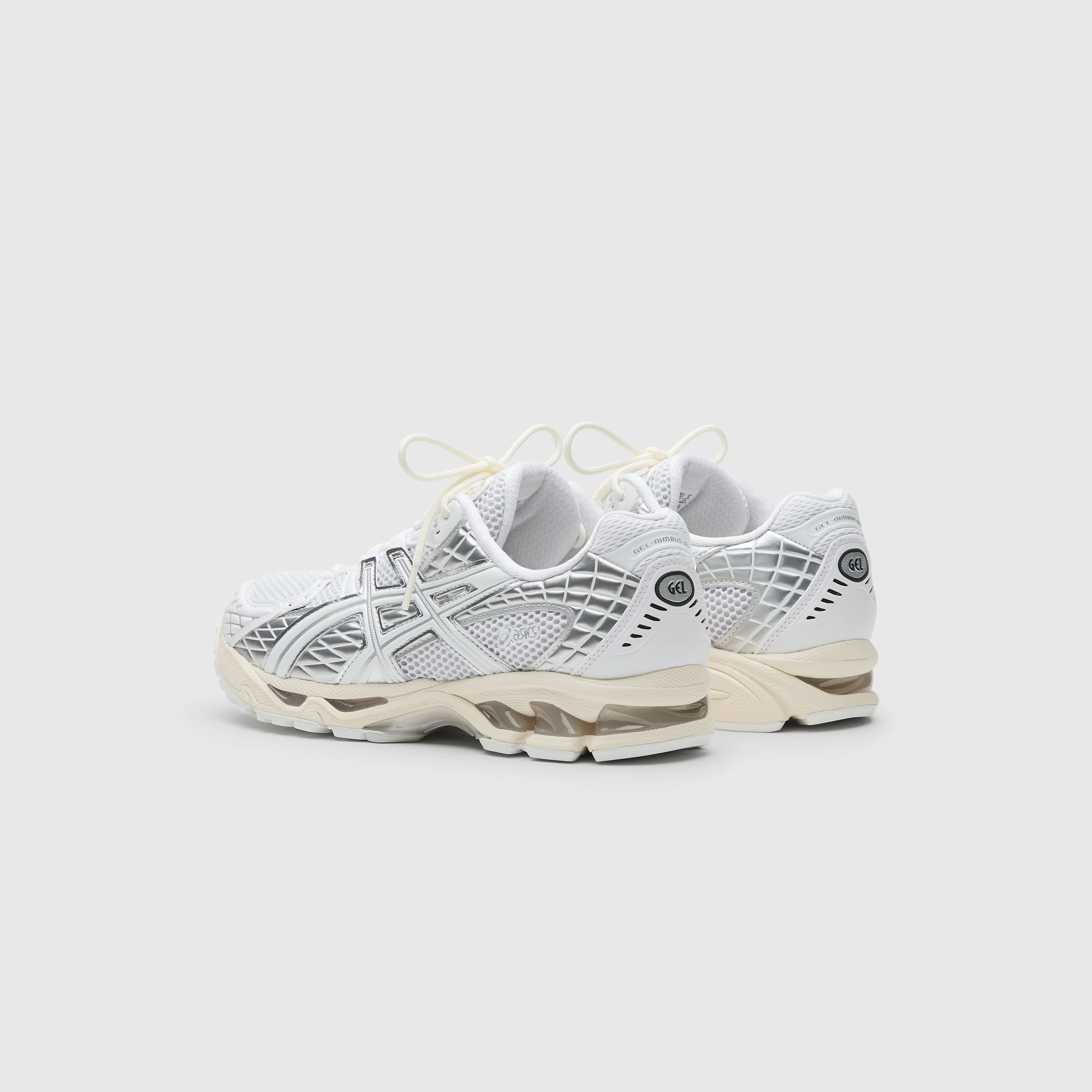 Asics Running Shoes Wide Fit ASICS Gel-Nimbus 10.1 - White / Pure Silver