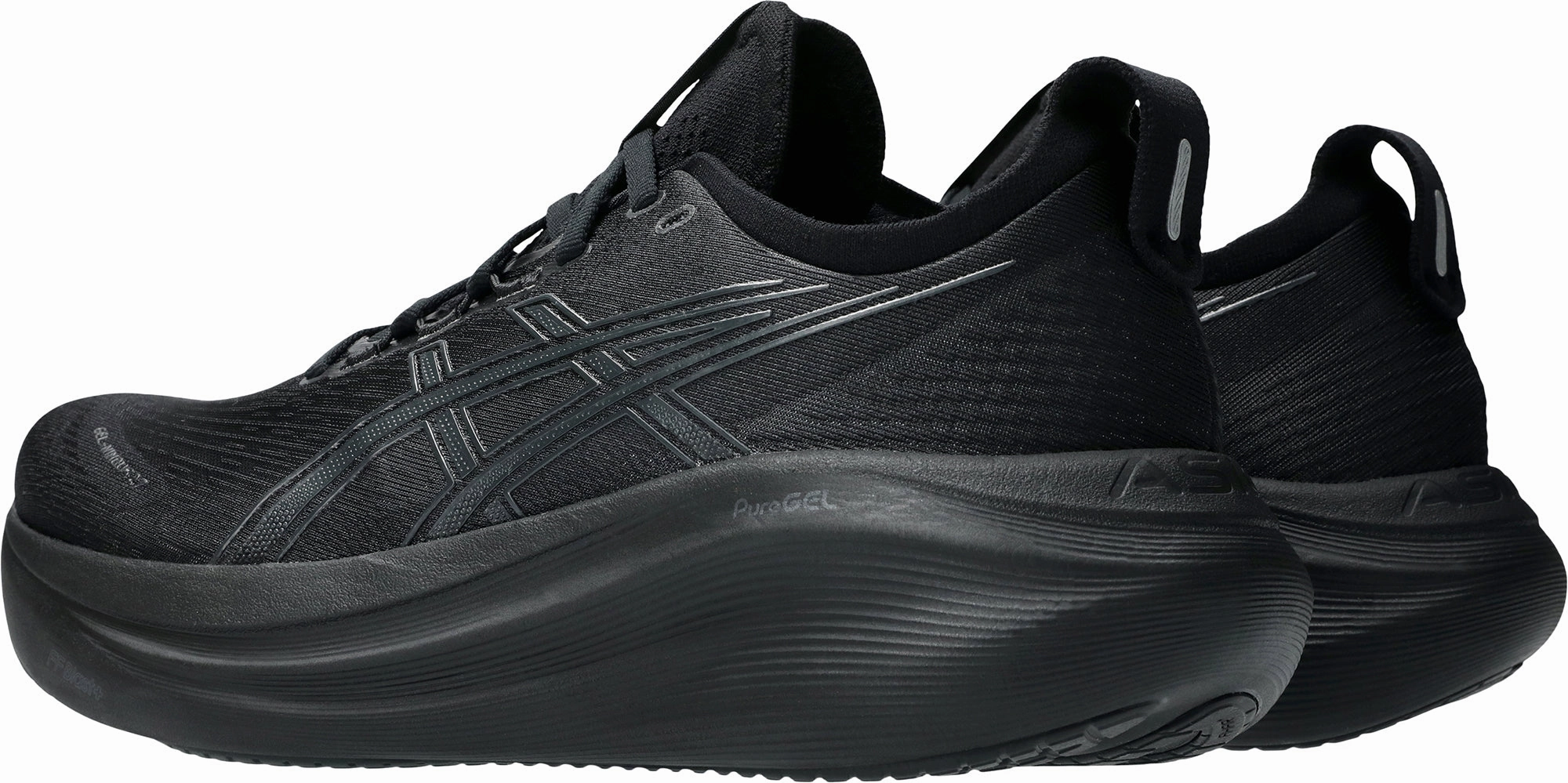 Asics Gel Nimbus 27 Mens Running Shoes - Black Asics Vs Saucony Running Shoes