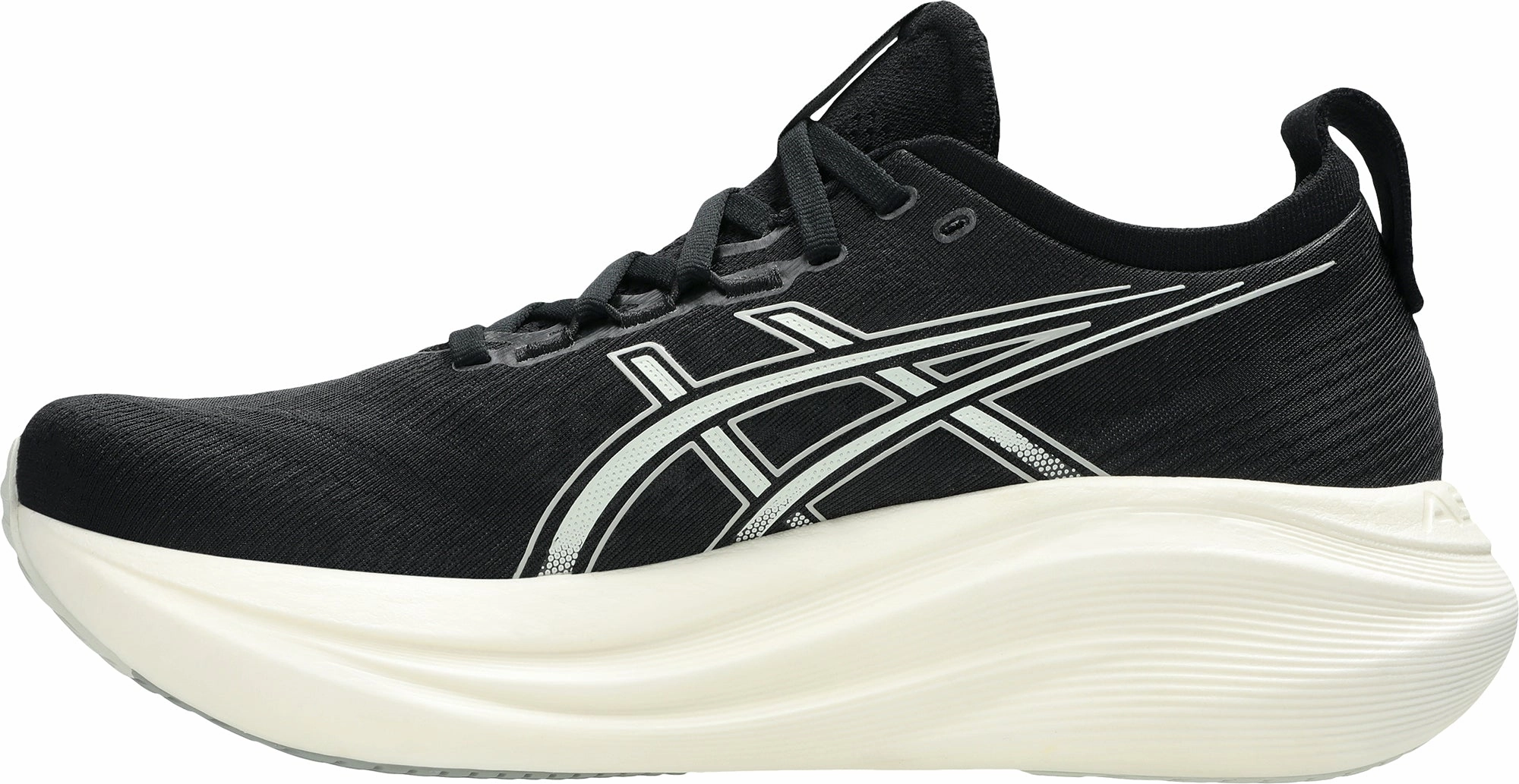 Asics Gel Nimbus 27 WIDE FIT Mens Running Shoes - Black Wide Asics Running Shoes