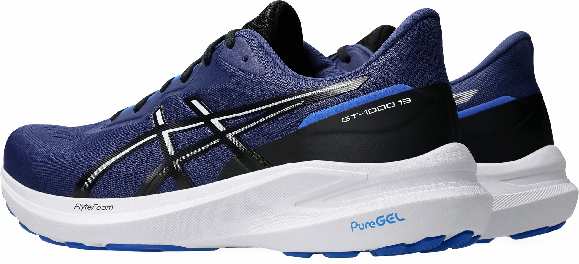 Asics GT 1000 13 Mens Running Shoes - Blue Training Shoes Asics