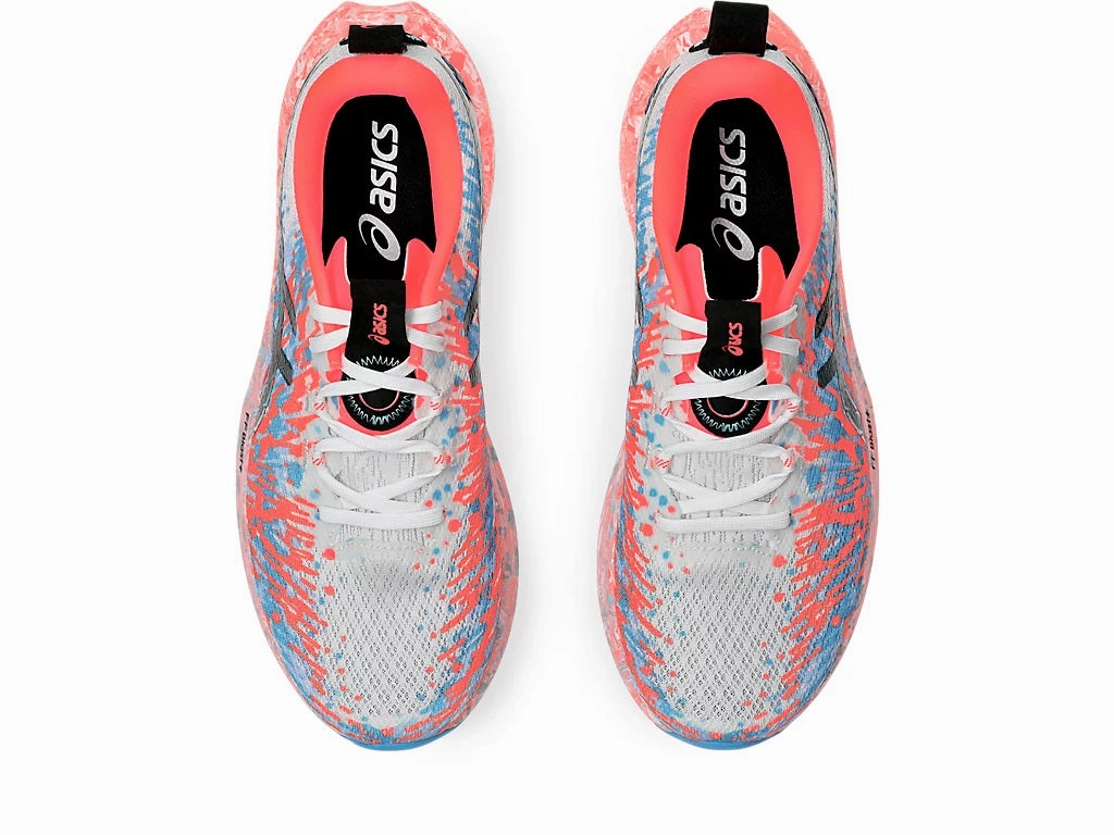 Asics Lyte Classic Lifestyle Shoes Asics Mens Noosa Tri 16- White/Sunrise Red (1011B872-100)