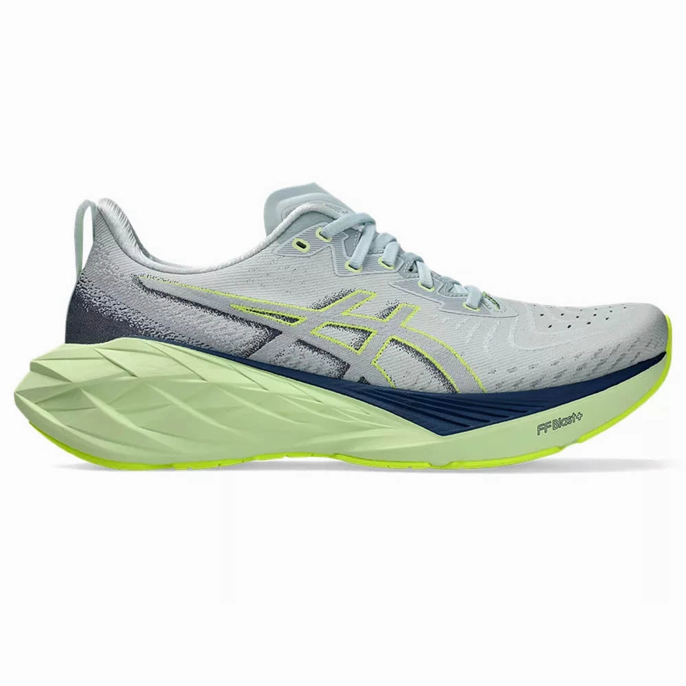 Men's Asics Novablast 4, Cool Grey/Blue Expanse, 11.5 D Medium Asics Finder Tool