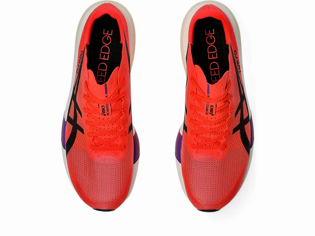Asics Size 15 Running Shoes Asics Unisex Metaspeed Edge Tokyo -Flash Red/Black (1013A163-600)