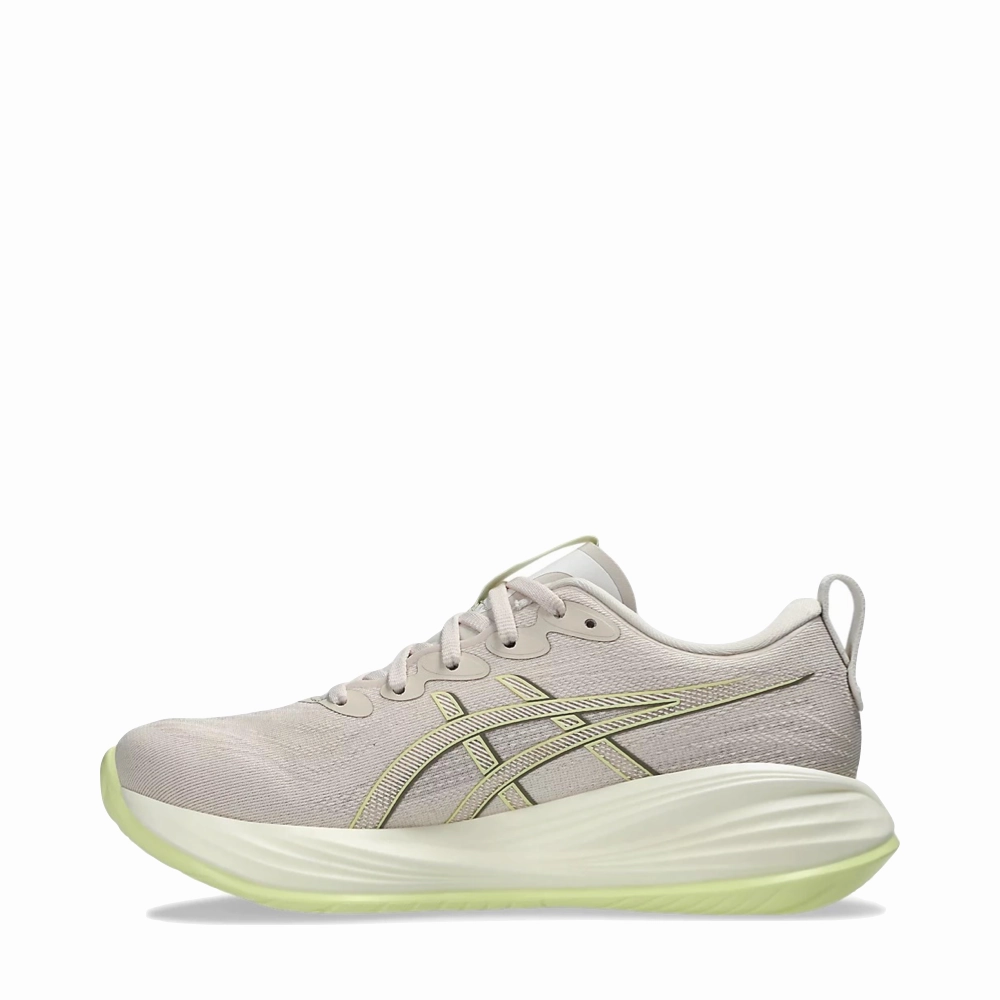Asics Shoes For Pronating  Asics Women's Gel-Cumulus 27 Sneaker in Mineral Beige/Huddle Yellow
