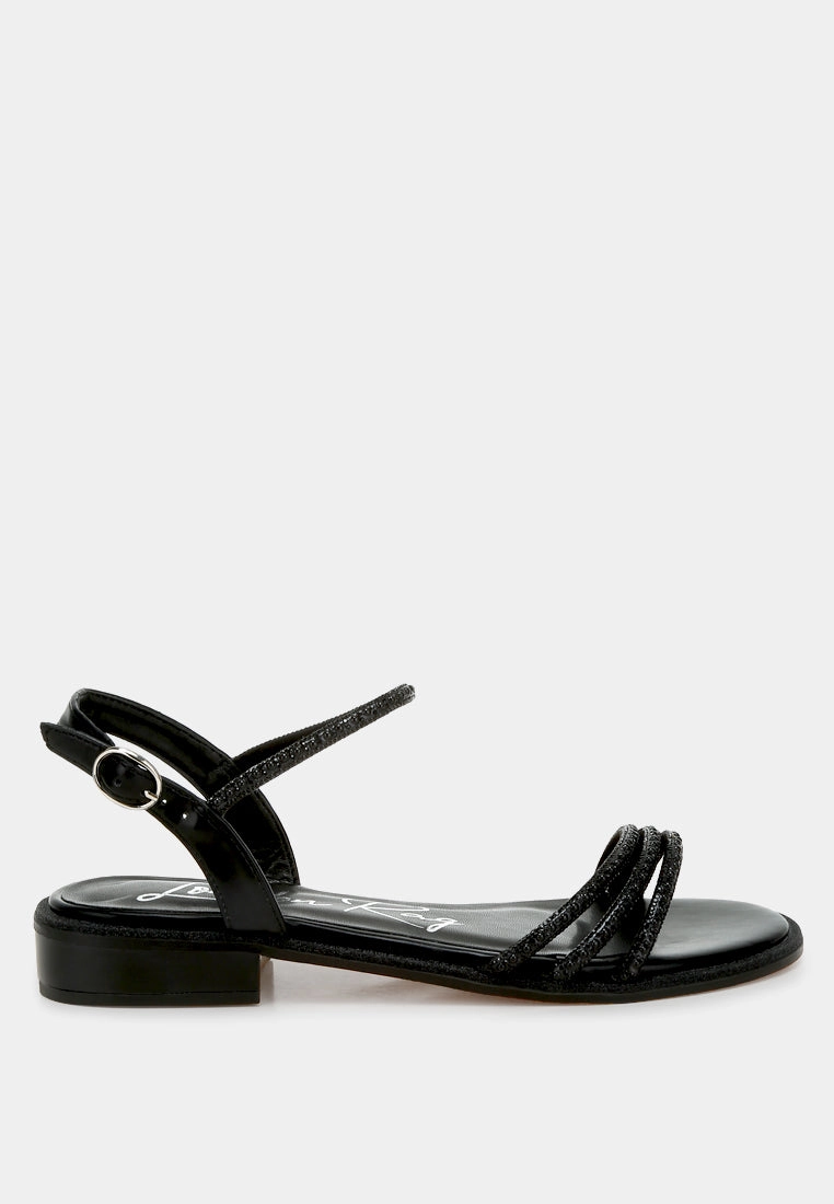 Beach Shoes Nobbity Rhinestone Pearl Detail Flat Sandals