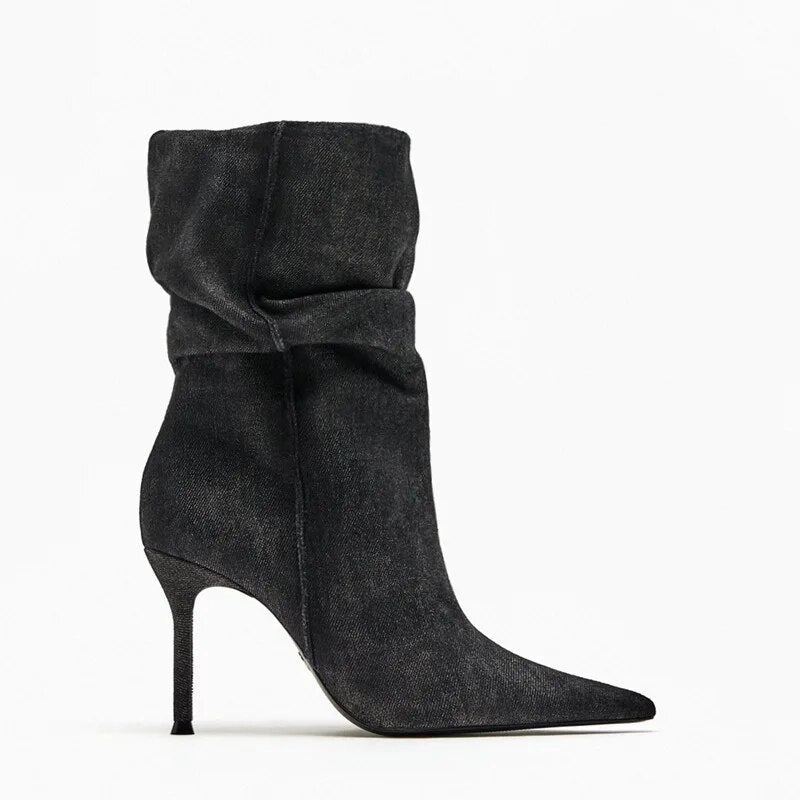 High Heel Blow Jobs Avant Denim Stilettos