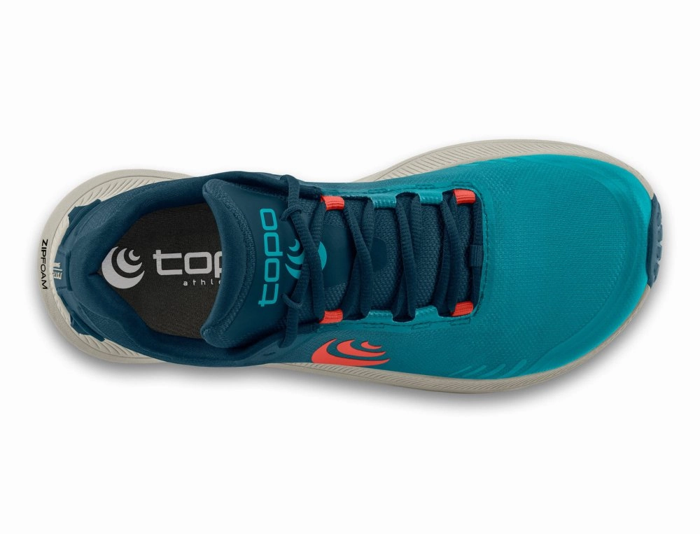 Topo Athletic Men's MT-5 - Blue/Red Shoes Running Ultra Boost