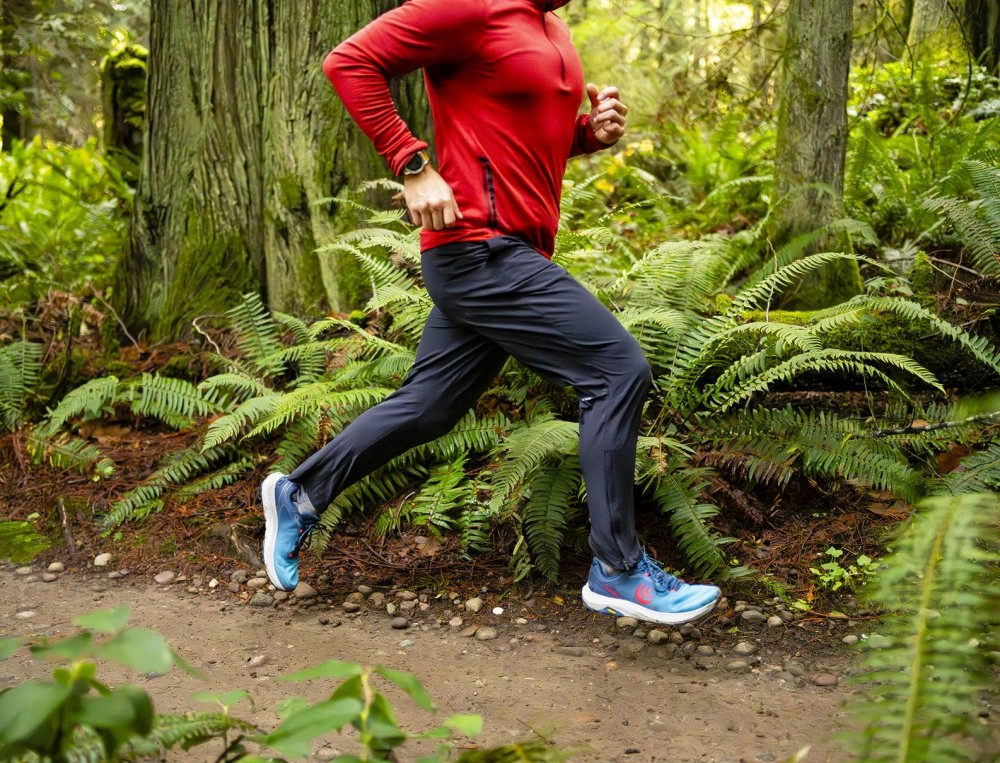 Topo Athletic Men's MT-5 - Blue/Red Fitness Sports Running & Walking Shoe Store