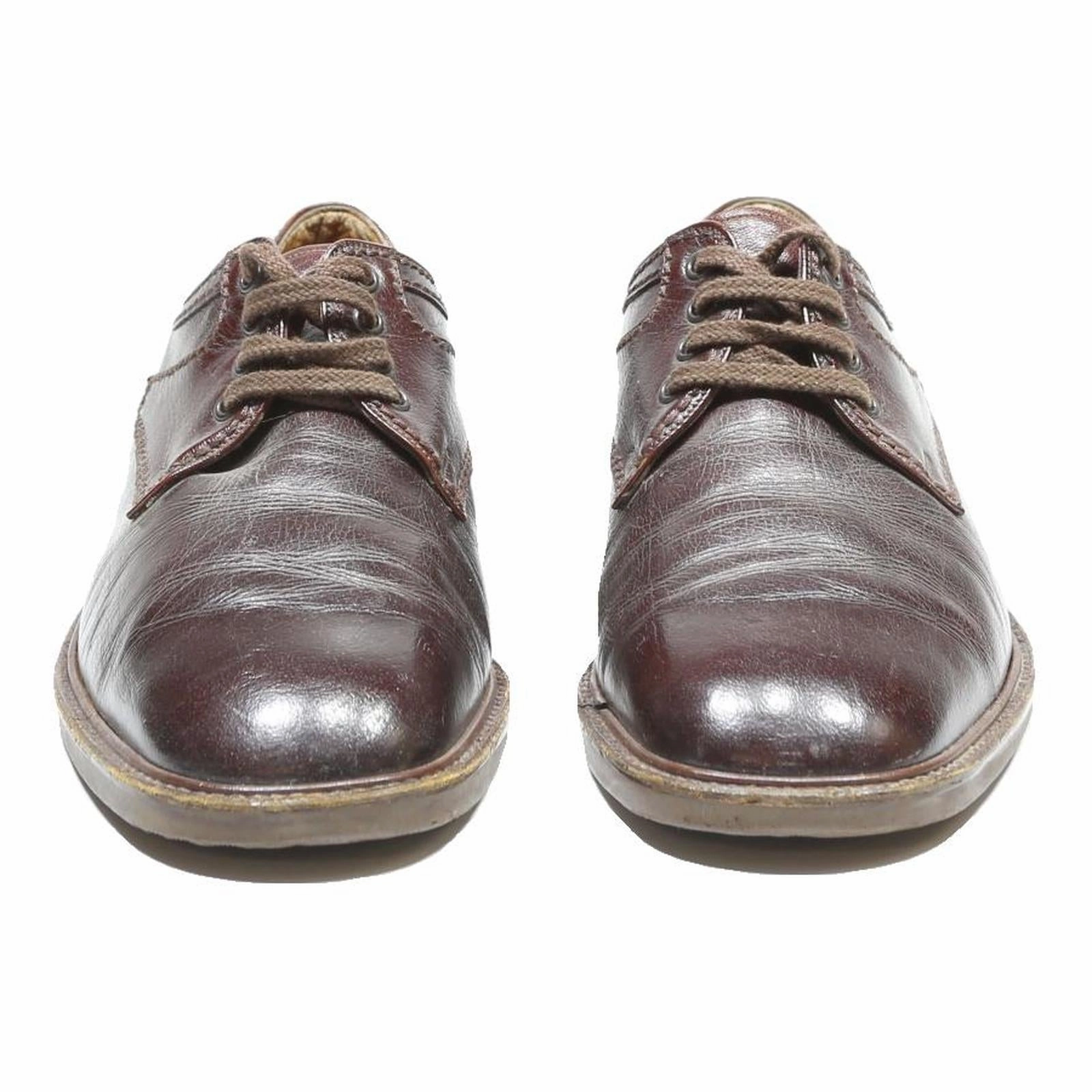 BALLY Mens Leather Brown Lace-Up Shoes UK 8 Classic Formal Footwear Byway Nubuck Lace-up Shoe
