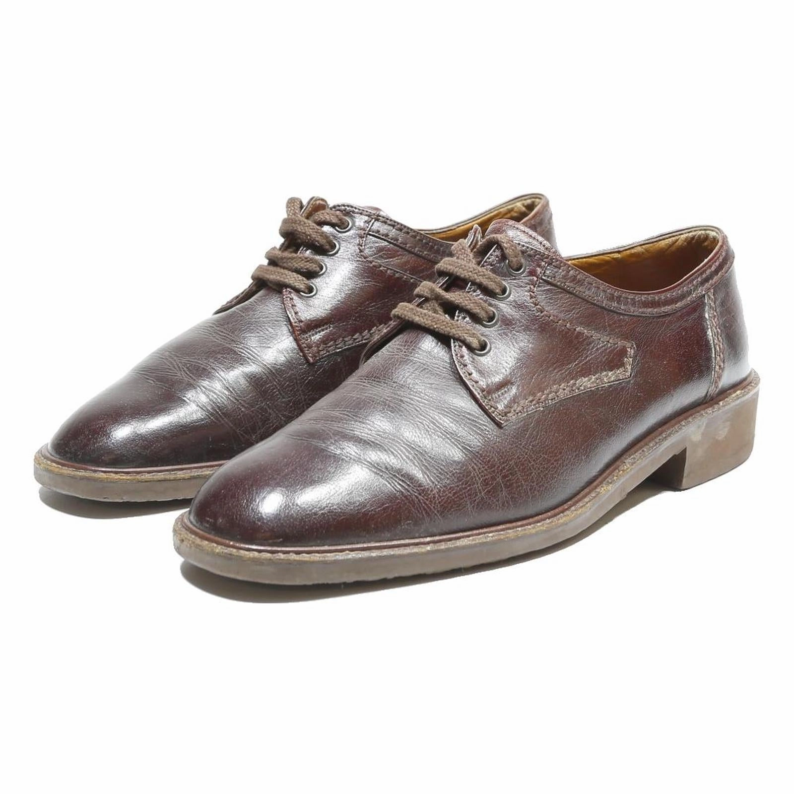 BALLY Mens Leather Brown Lace-Up Shoes UK 8 Classic Formal Footwear Walk London Brooklyn Derby Shoe