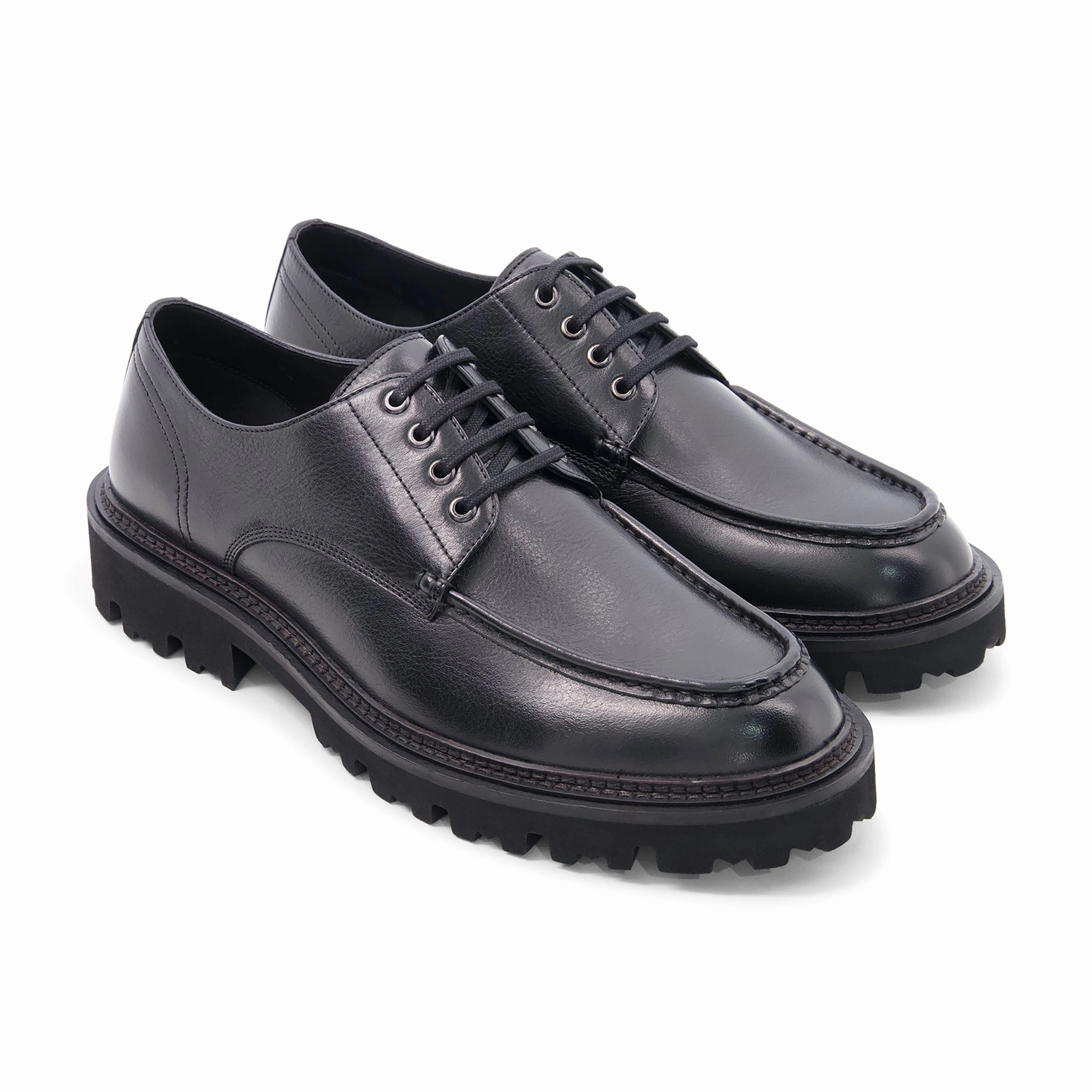 Derby Shoes Men Casual Barrett Moc Derby // Black