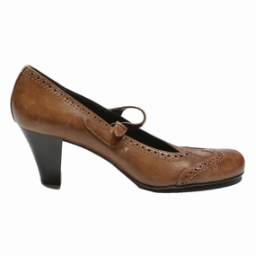 Inserts For High Heels BATA Womens Mary Jane Leather Brown Heels UK 8 Classic Elegant Comfort