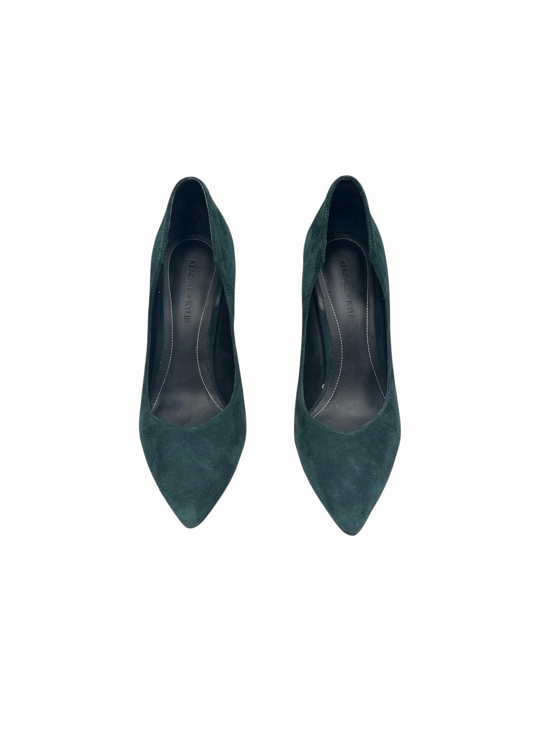 SHOES HEELS STILETTO by    CLOTHES MENTOR In GREEN, Size: 6 Size 3 Heels