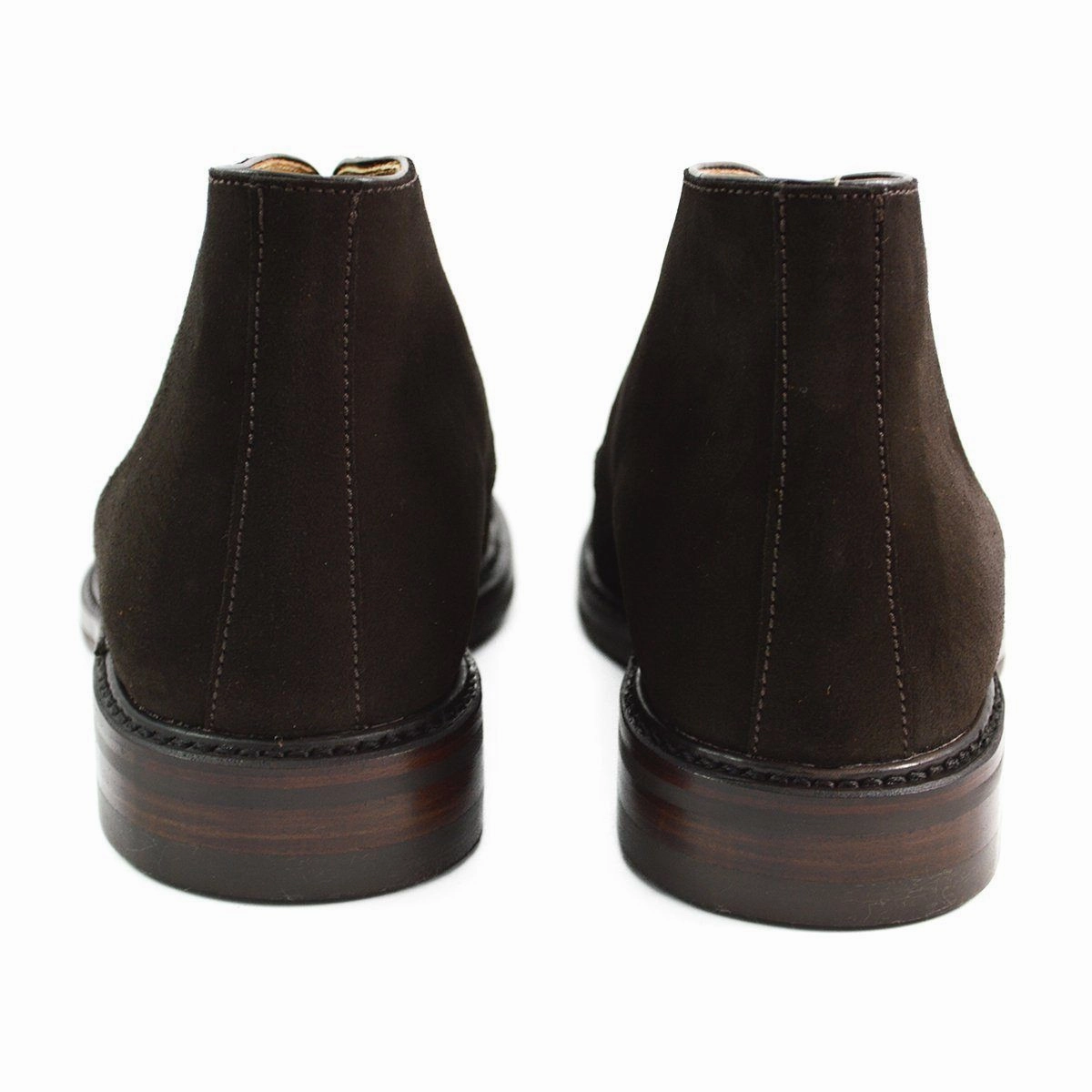 Floral Print Lace Up Shoes Berwick 1707 Chukka Boot (320) - Dark Brown Suede