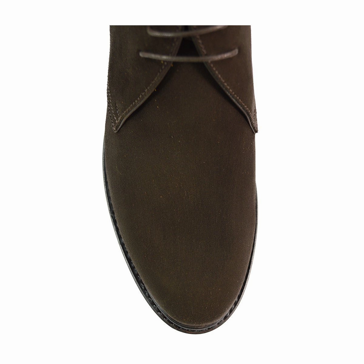 Berwick 1707 Chukka Boot (320) - Dark Brown Suede Lace Up Designer Shoes