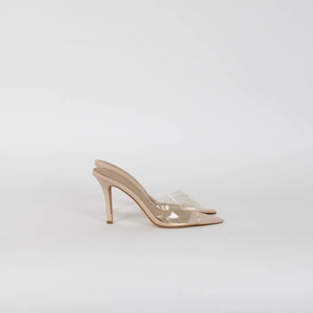 Billini Beige Mule Heels Shoes Forced To Wear High Heels