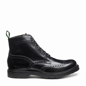 Jason Samuel Smith Lace Up Tap Shoes Black Calf 6 Eye Derby Brogue Boot