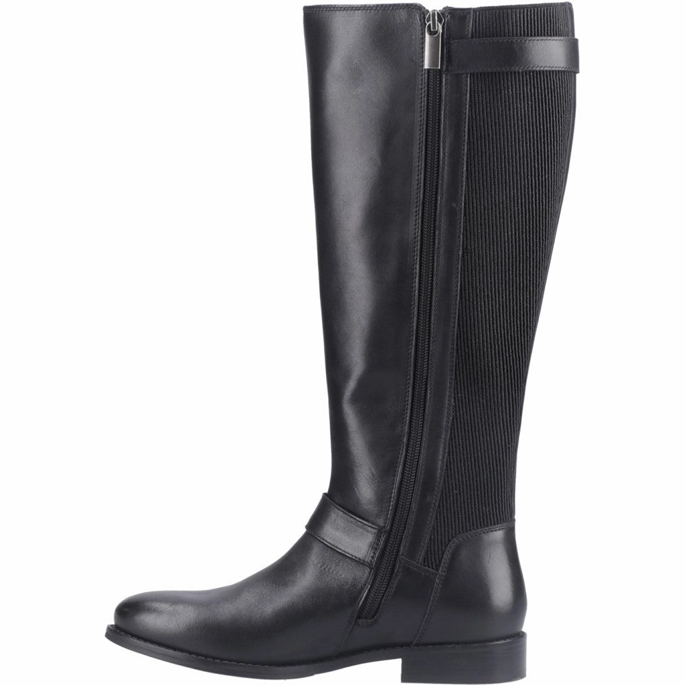 Black Daphne Long Boots Socofy Knee High Boots