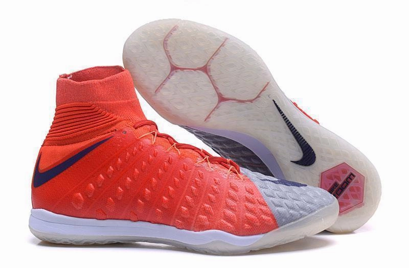 Paige Bueckers Shoes Nike Release Date New Nike HypervenomX Proximo II DF IC HP30029 Soccer Cleats Shoes Red Grey Dark Blue