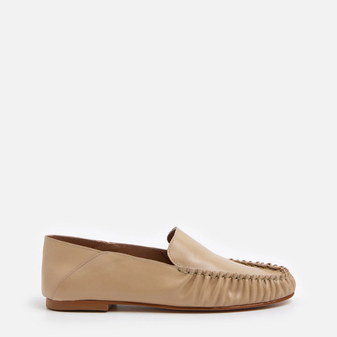 Bon Bon Leather Beige Cabaret Loafers