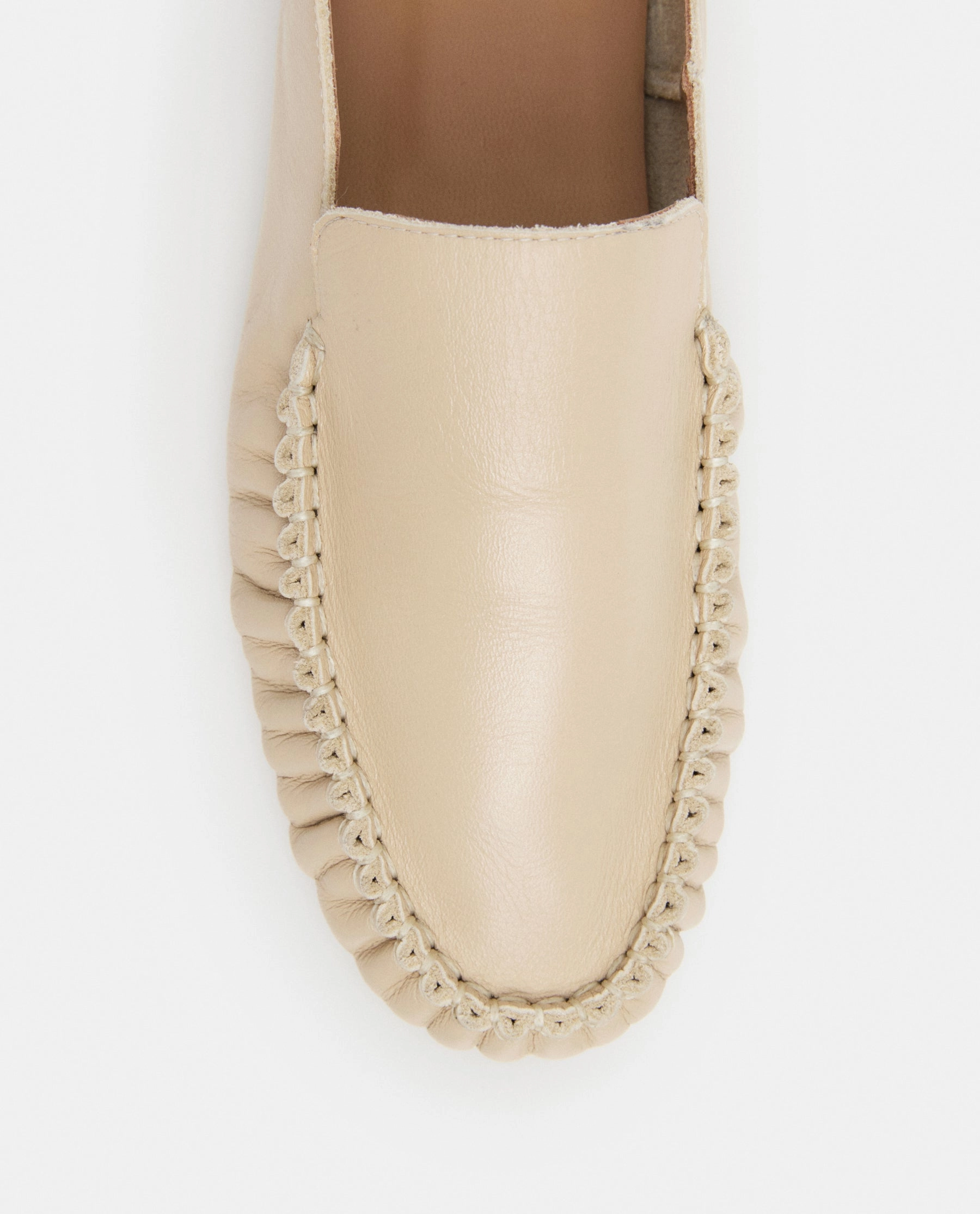 Loafers Black Bon Bon Leather Beige