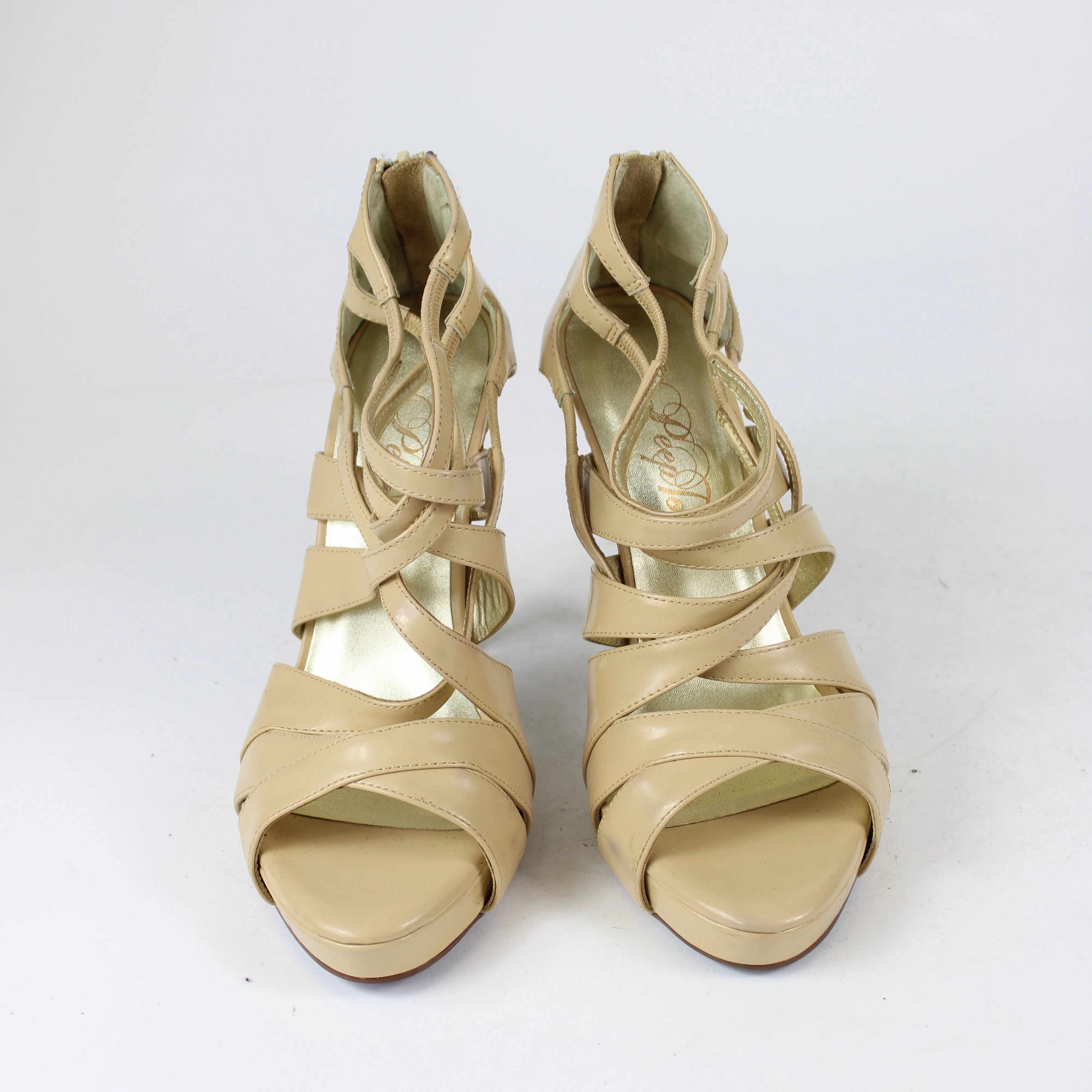 High Heels Onlymaker PeepToe Beige High Heels
