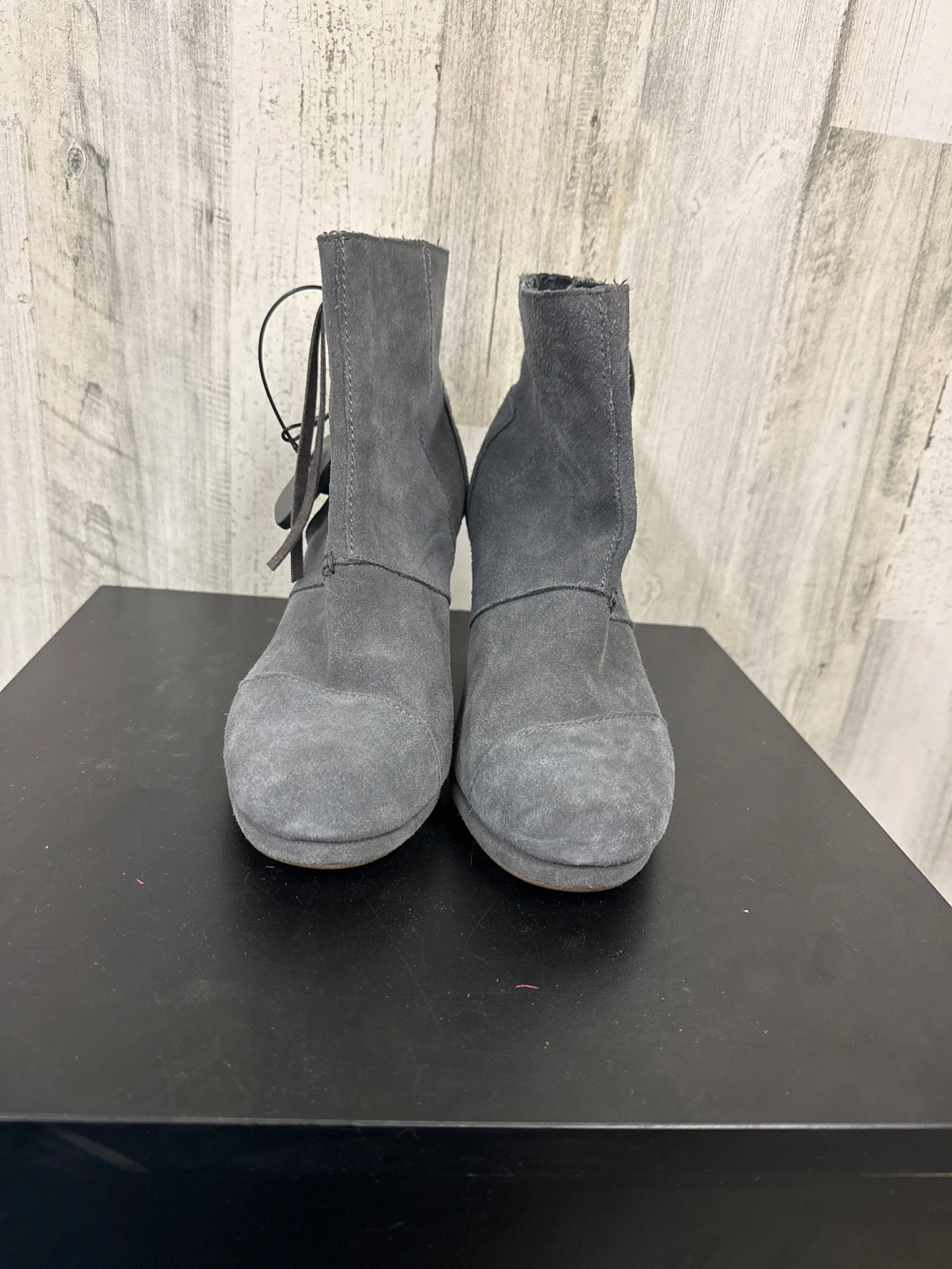 Platform Ballet High Heels Boots Ankle Heels By Toms  Size: 9.5