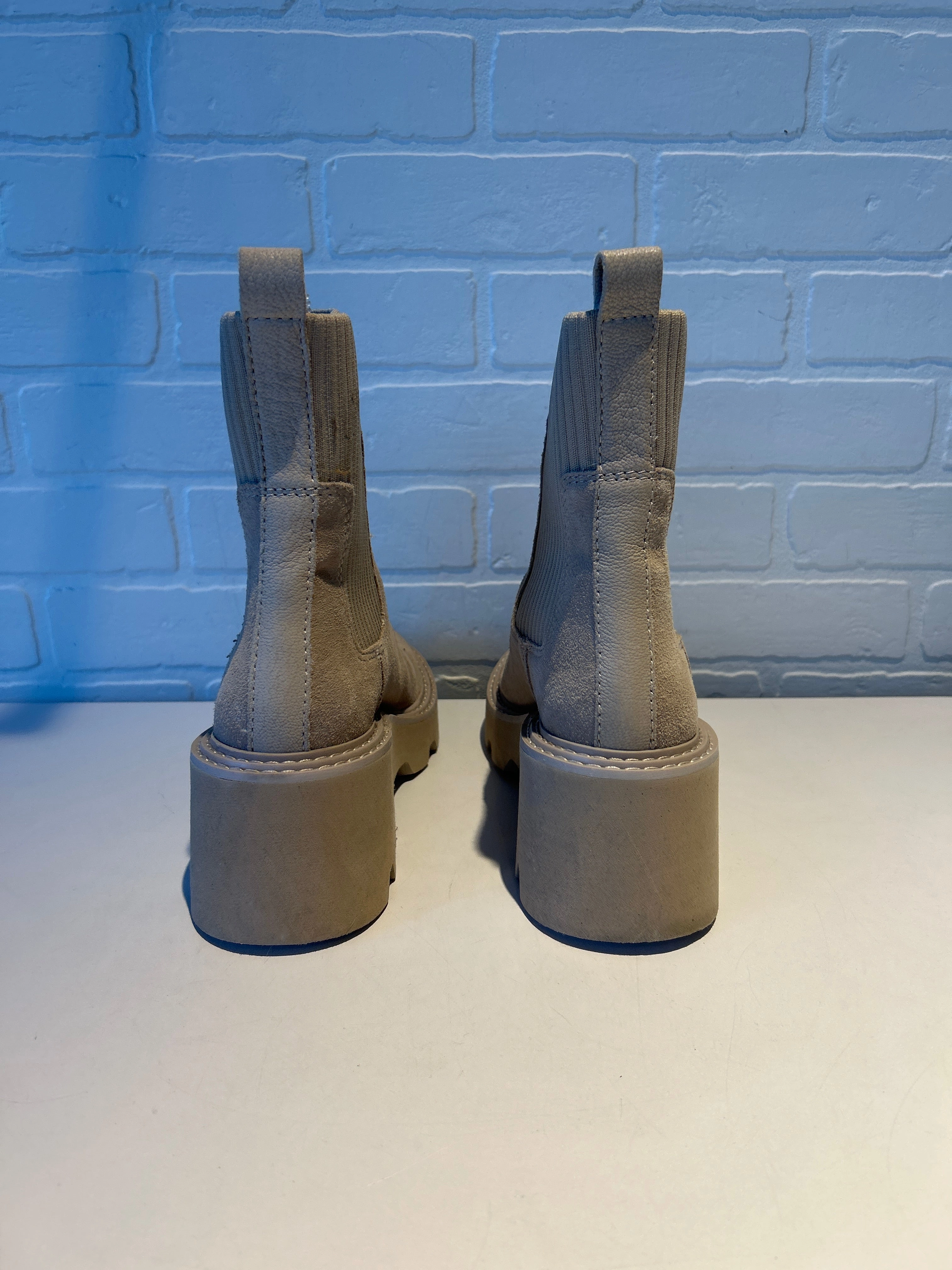 Elephant Boots Boots Mid-calf Heels By Dolce Vita In Cream, Size: 8.5