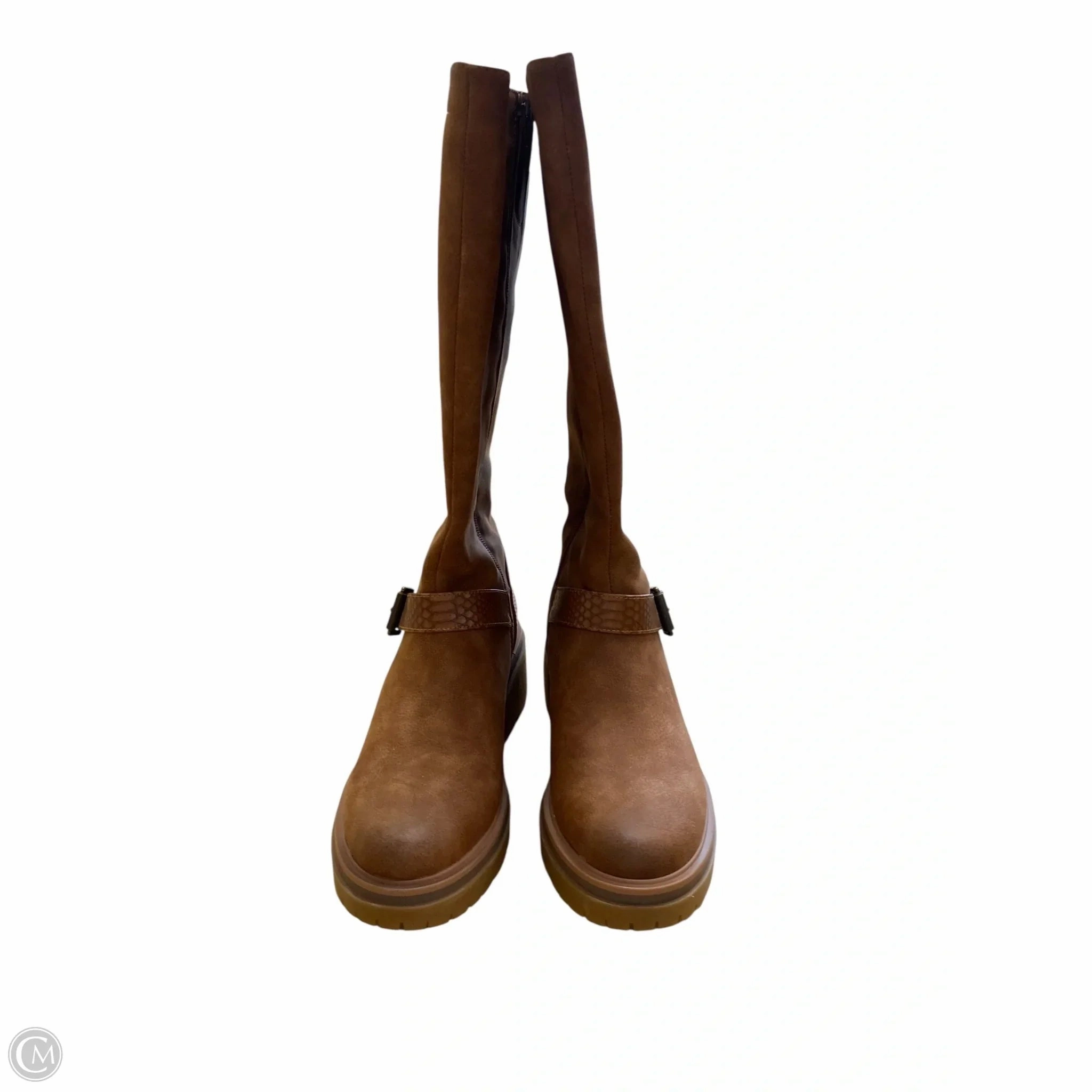 Overreach Boots Horse Boots Mid-calf Heels By Naturalizer In Tan, Size: 9