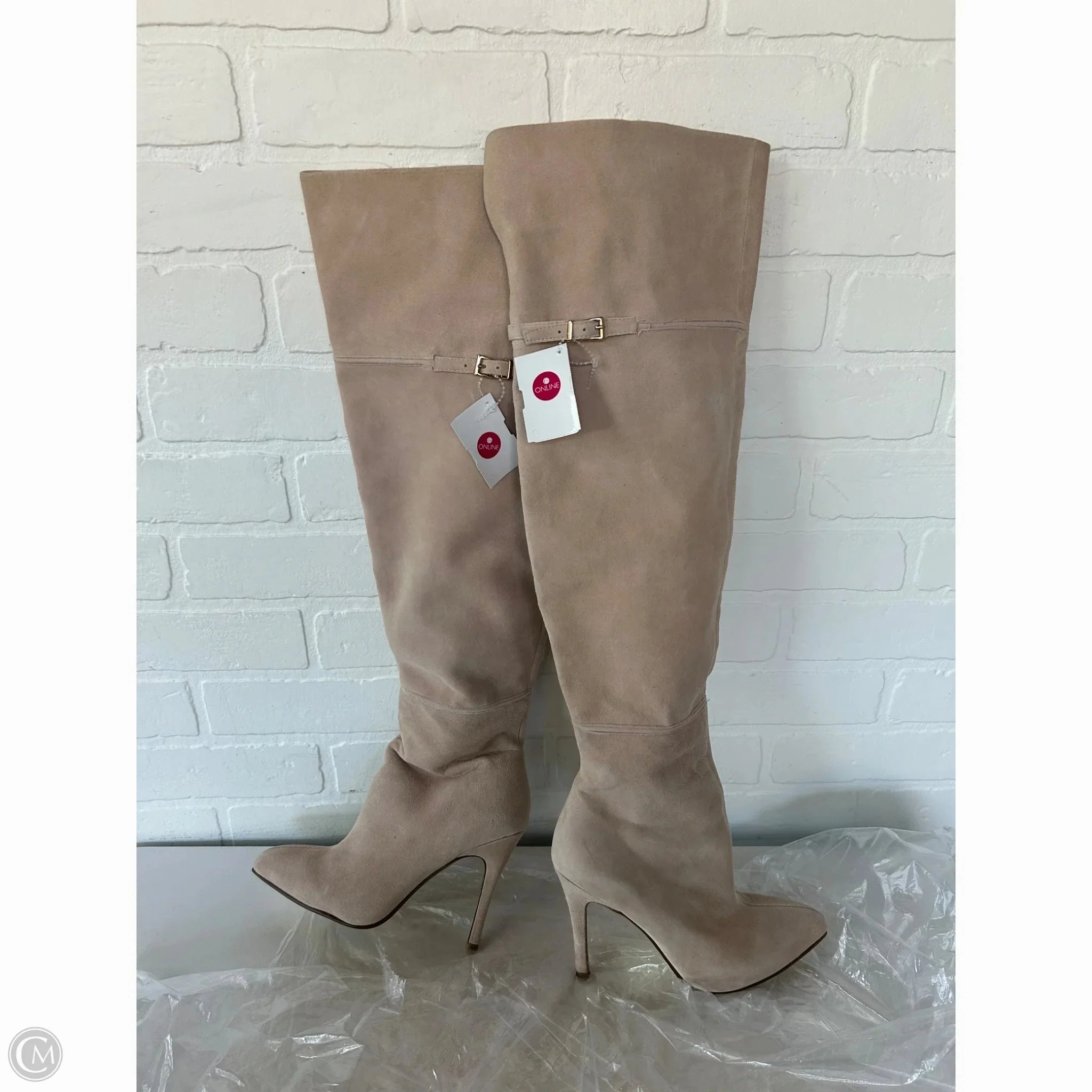 Boots Over-the-knee Heels By Chinese Laundry In Pink, Size: 6 Lita Boots