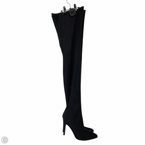 Suede Boots Tall Boots Over-the-knee Heels By Fashion Nova In Black, Size: 6