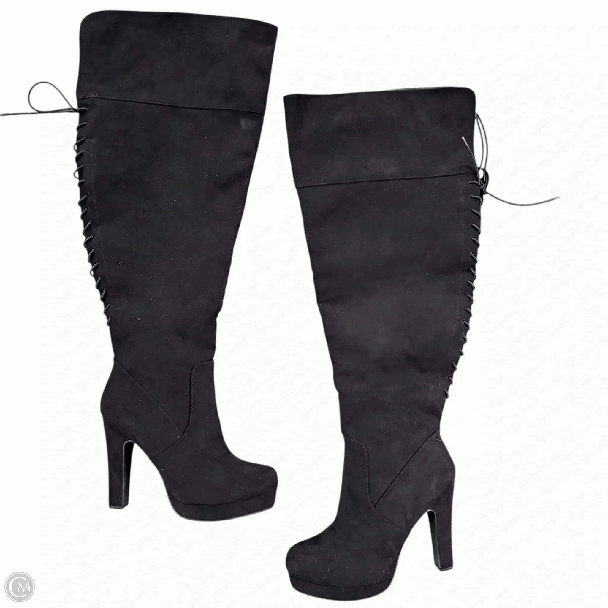 Boots Over-the-knee Heels By Torrid In Black, Size: 10.5 Summer Boots