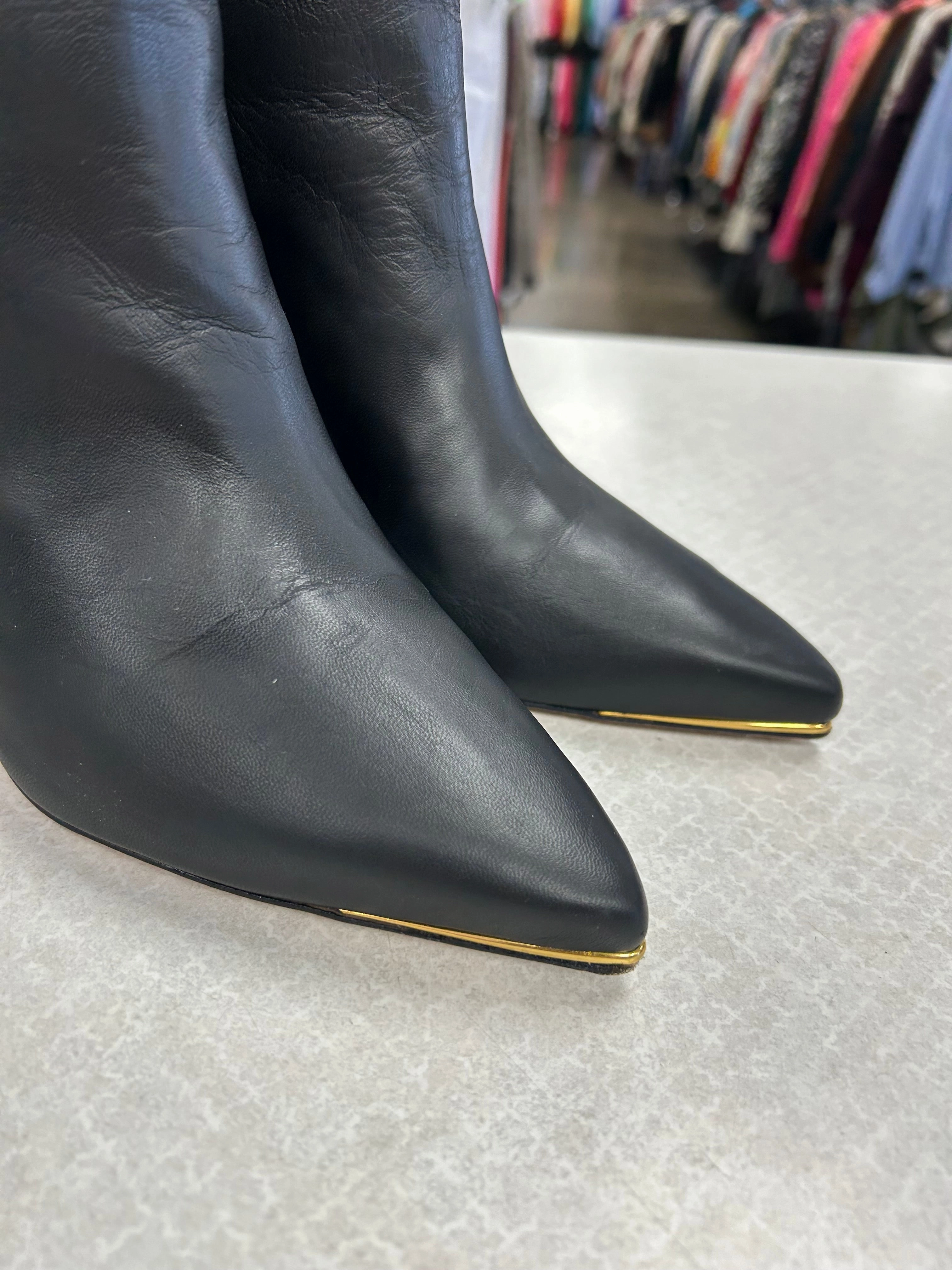 Boots Over-the-knee Heels By Tory Burch In Black, Size: 8.5 Non Skid Work Boots