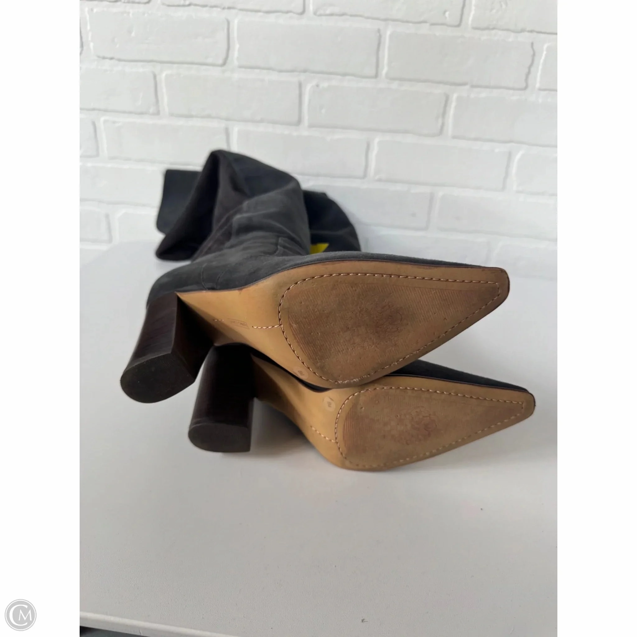 Boots Over-the-knee Heels By Vince Camuto In Grey, Size: 8 Tramping Boots Review