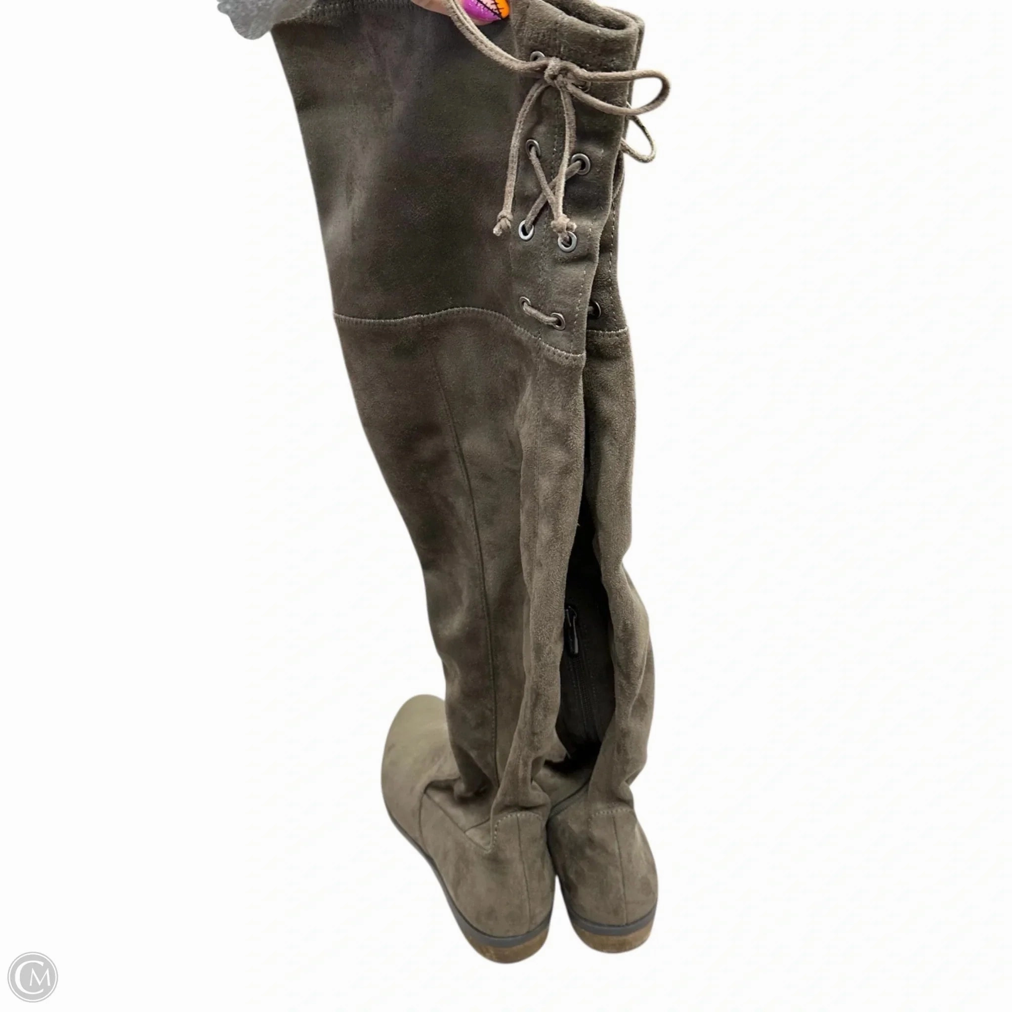 Insulated Walking Boots Boots Over-the-knee Heels By Vince Camuto In Taupe, Size: 10