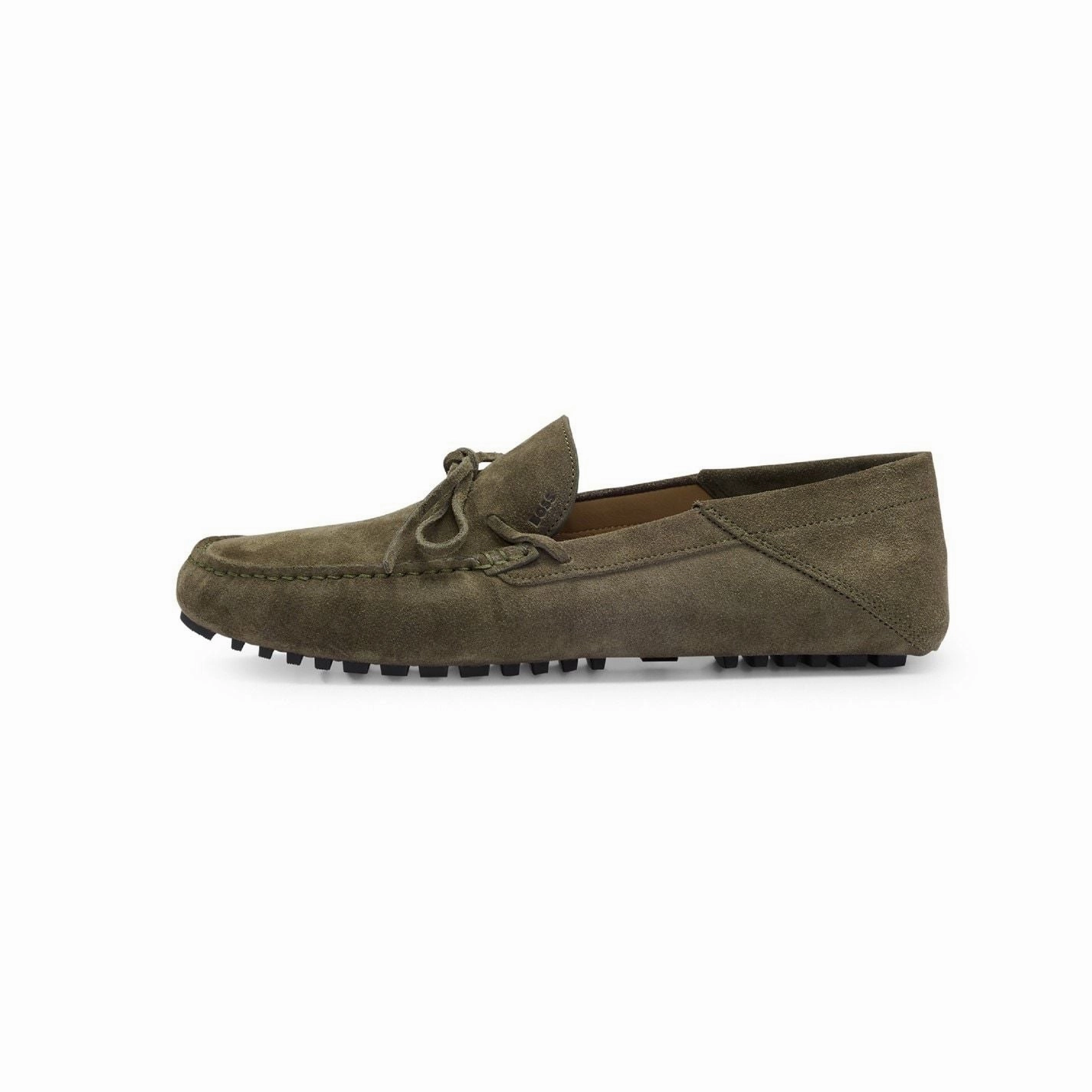 Driving Loafers Suede Boss  Boss Driver Mocc Sdl 10208864 01 Open Green