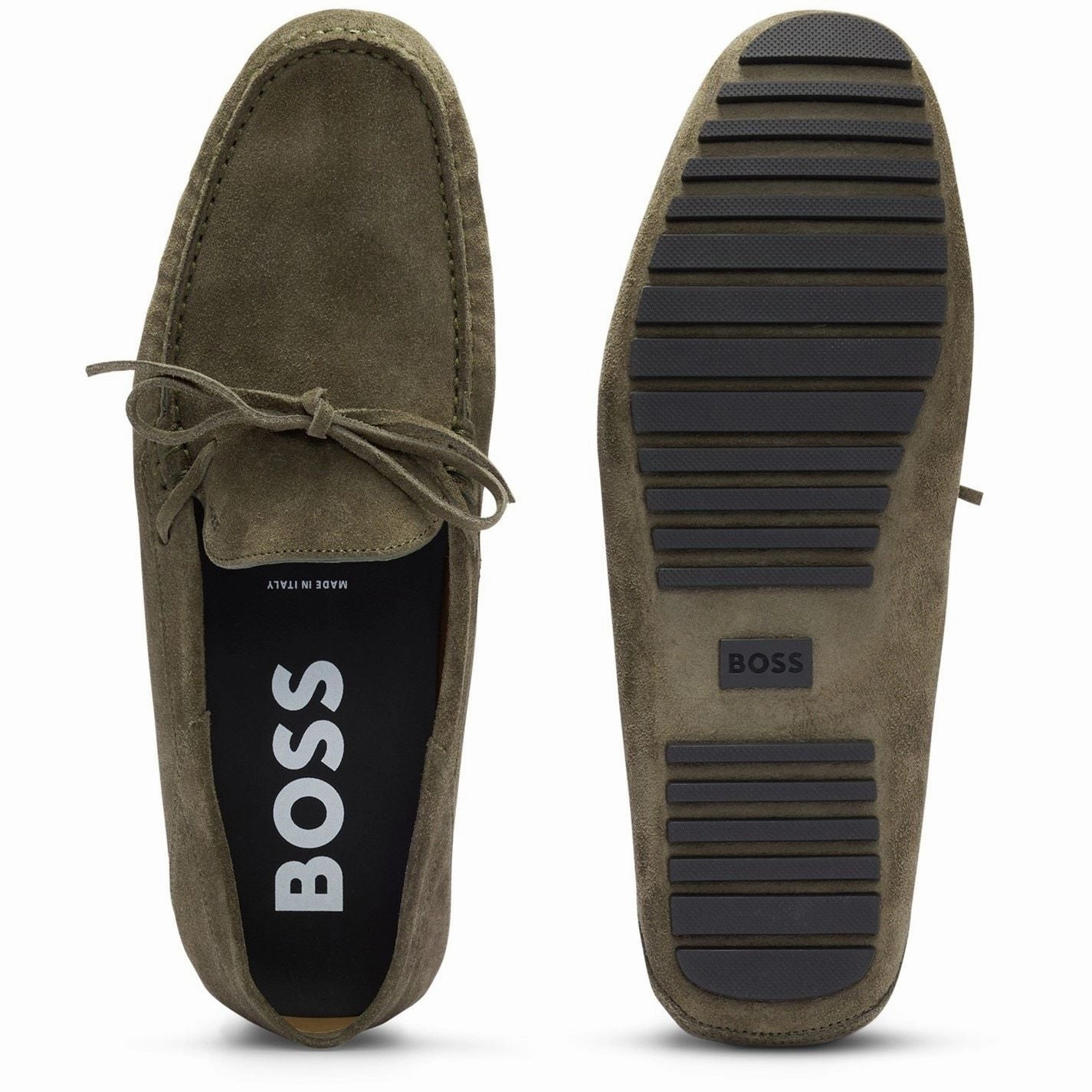 Boss  Boss Driver Mocc Sdl 10208864 01 Open Green Cargo Pants And Loafers Outfit