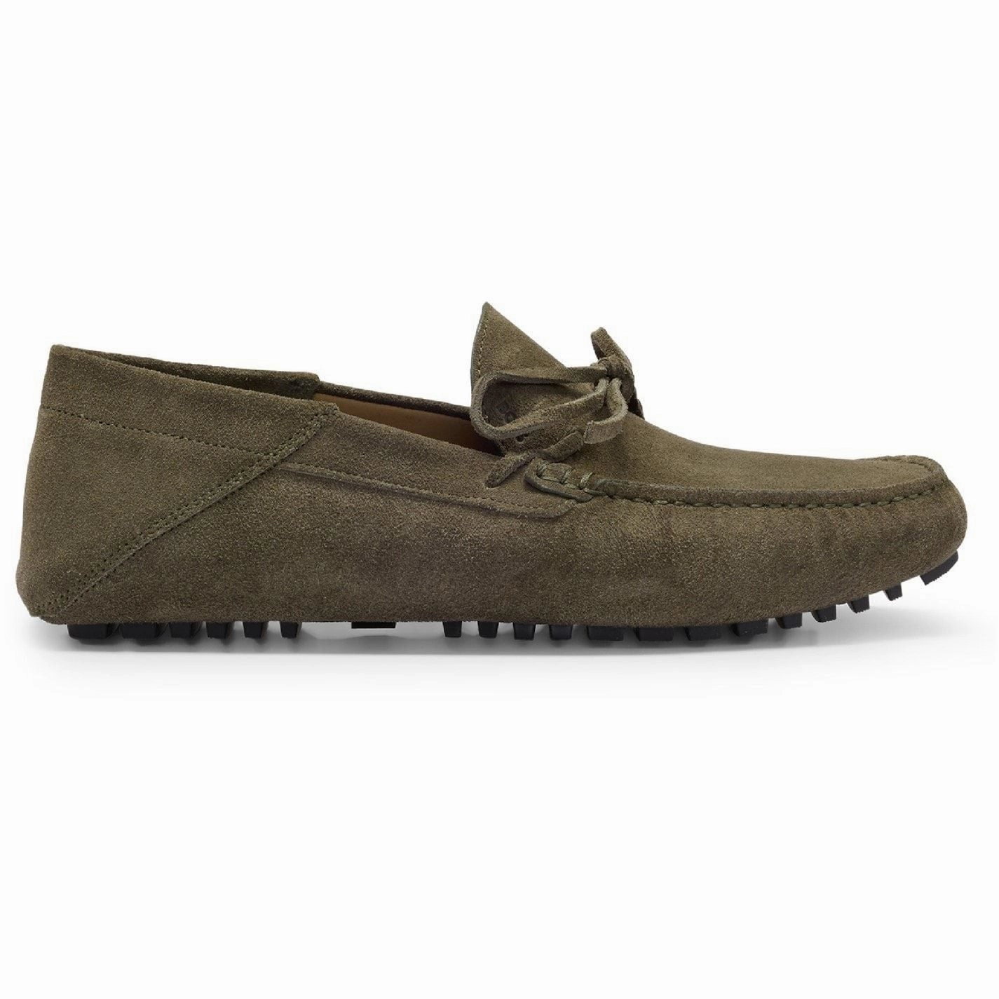 Boss  Boss Driver Mocc Sdl 10208864 01 Open Green Loafers With Toe Separation