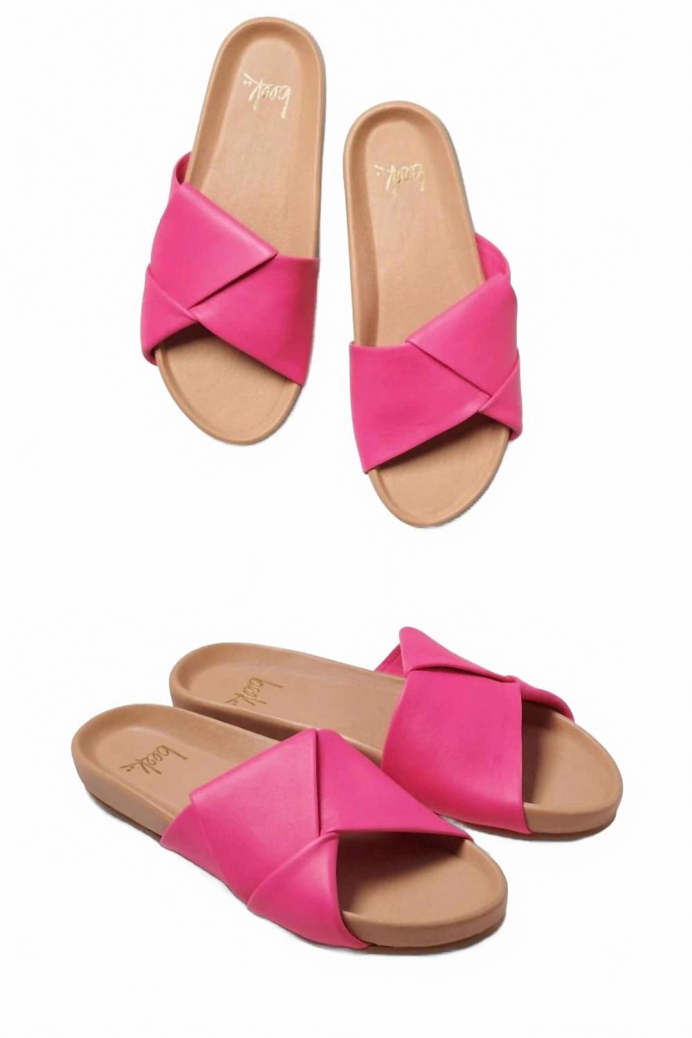 Women's Tori Slide Sandal In Azalea And Beach Good Training Shoes