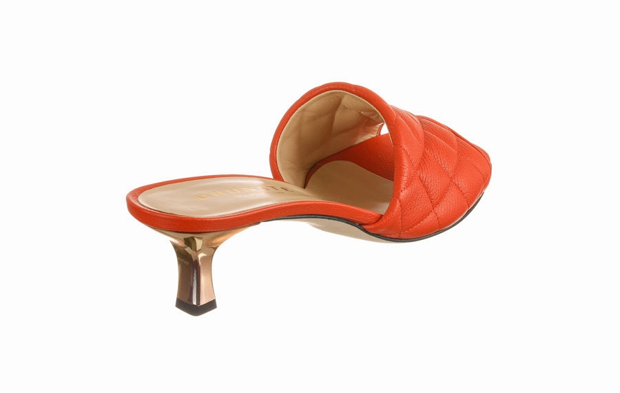 Suede High Heels Br Cell Orange