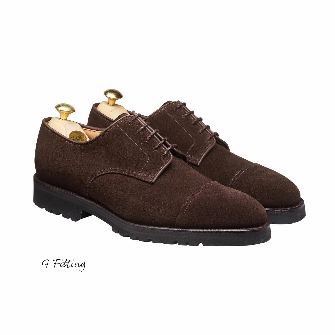Umar Derby Shoe Bradford Dark Oak Suede