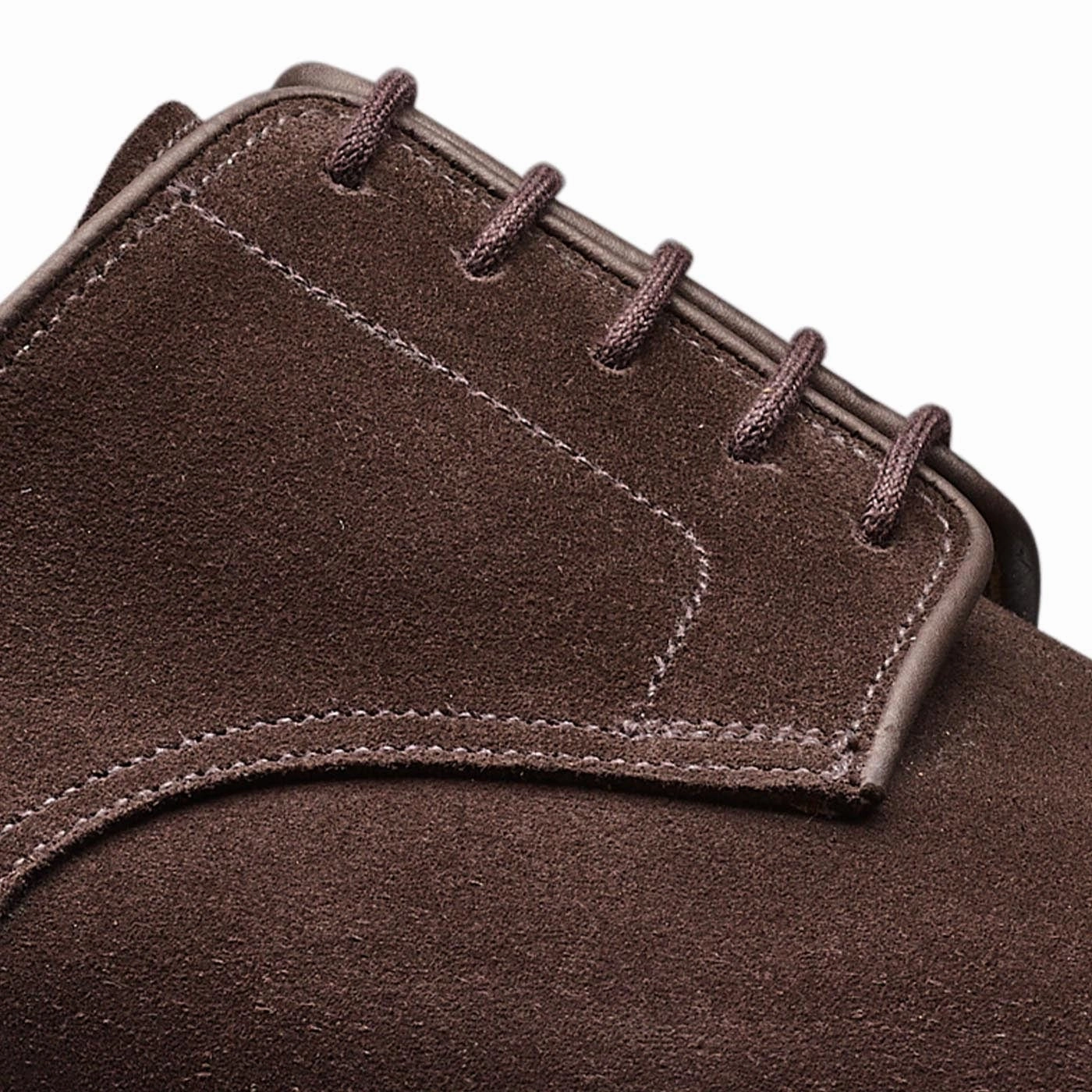 Lace Up Boot Shoes Bradford Dark Oak Suede