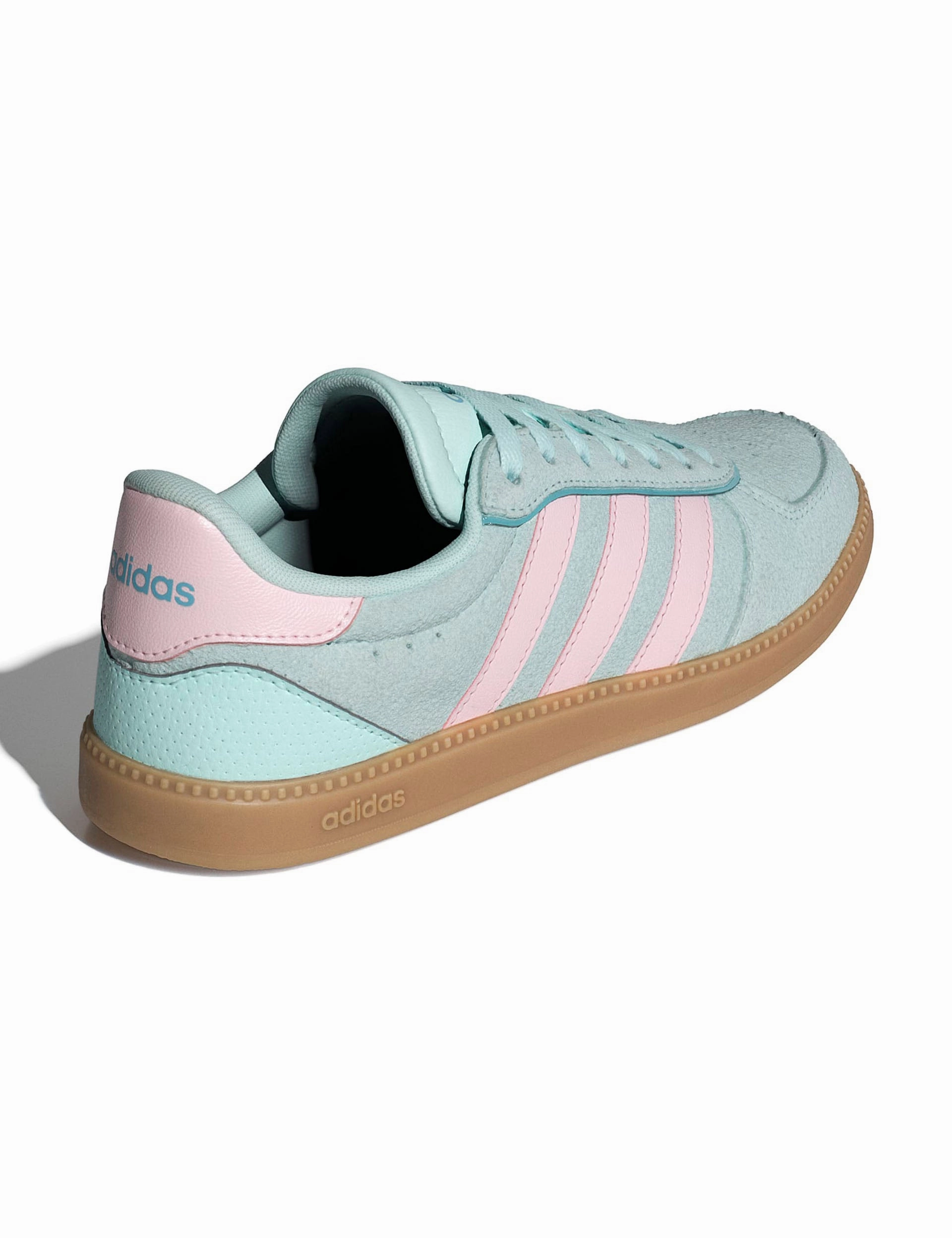 Breaknet Sleek Shoes - Halo Mint/Clear Pink/Mint Ton Adidas Leather Tennis Shoes