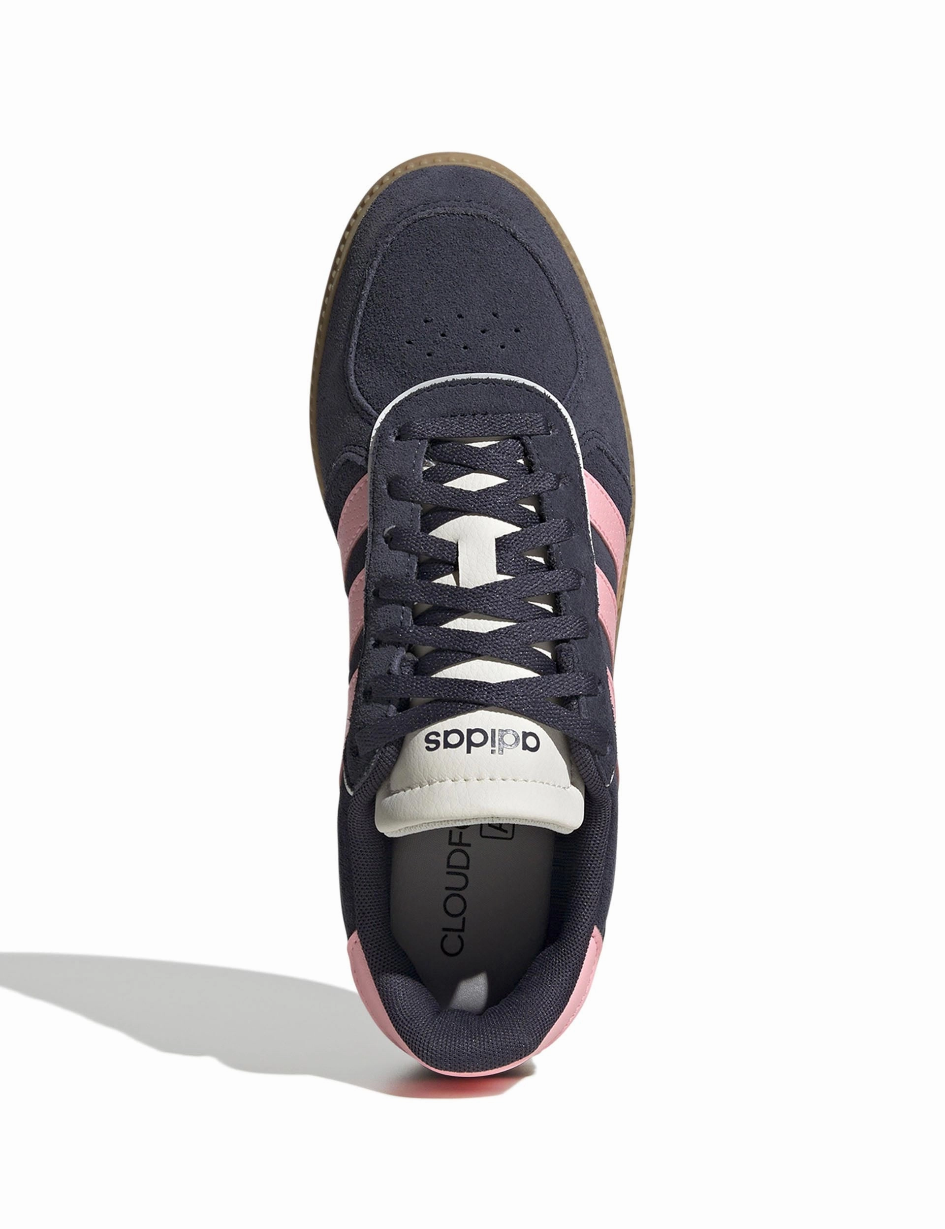 Breaknet Sleek Shoes - Shadow Navy/Pink Spark/Off White Best Adidas Stability Running Shoes