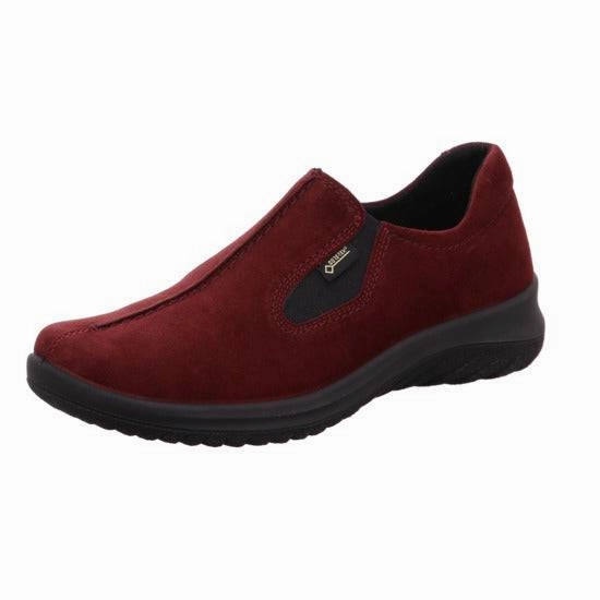 Nordstrom Loafers Legero 2-009568-5910 Softboot Red Waterproof Suede Slip On Loafers
