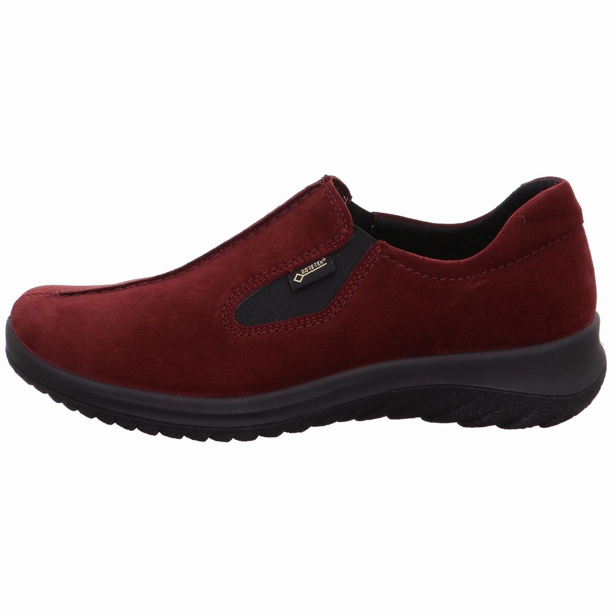 Business Casual Loafers Legero 2-009568-5910 Softboot Red Waterproof Suede Slip On Loafers