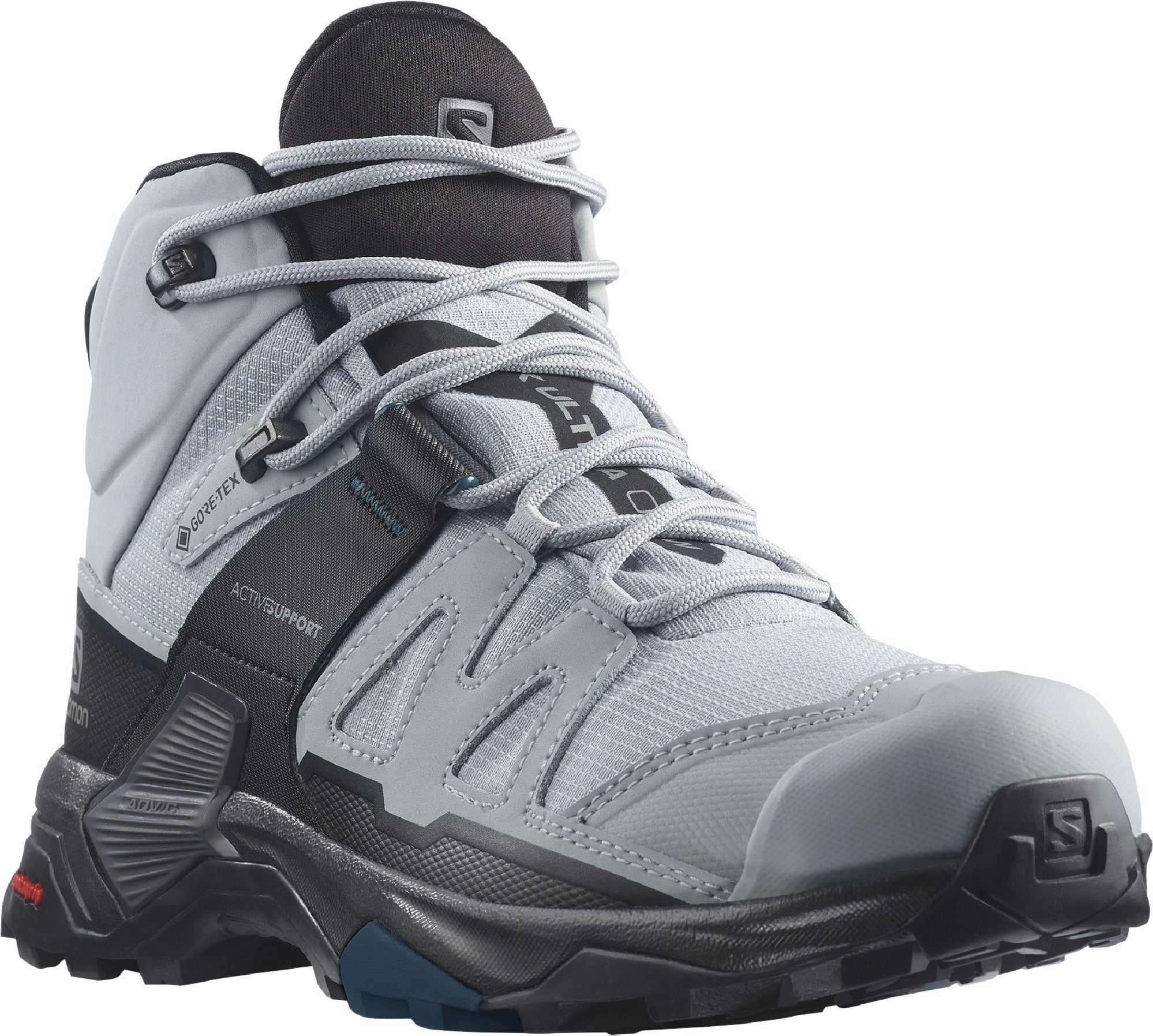 Salomon X Ultra 4 Mid GORE-TEX WIDE FIT Womens Walking Boots - Blue X Wide Hiking Boots