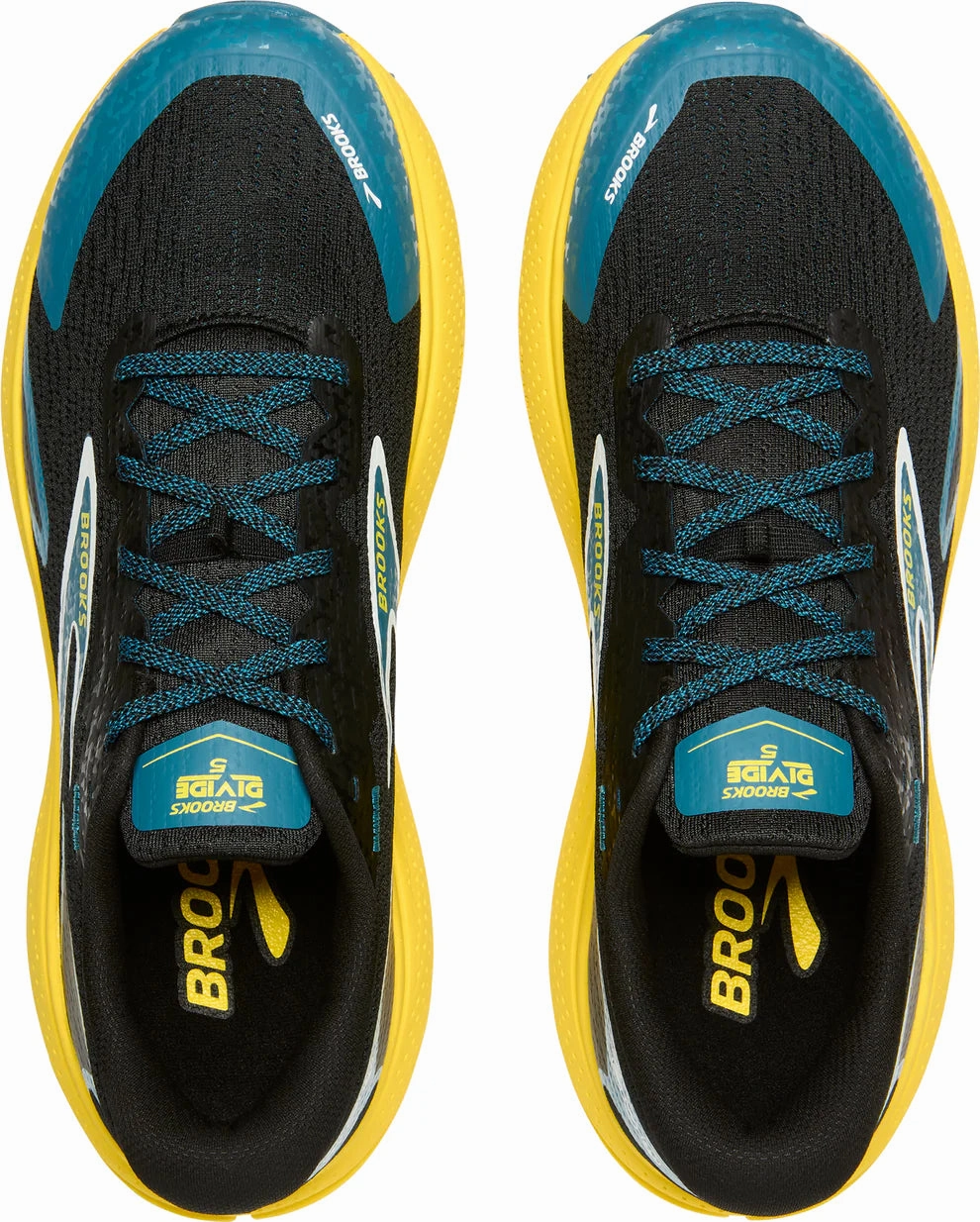 Wt10v1 Minimus Trail Running Shoe Brooks Divide 5 Mens Trail Running Shoe (Black/Celestial/Quince)